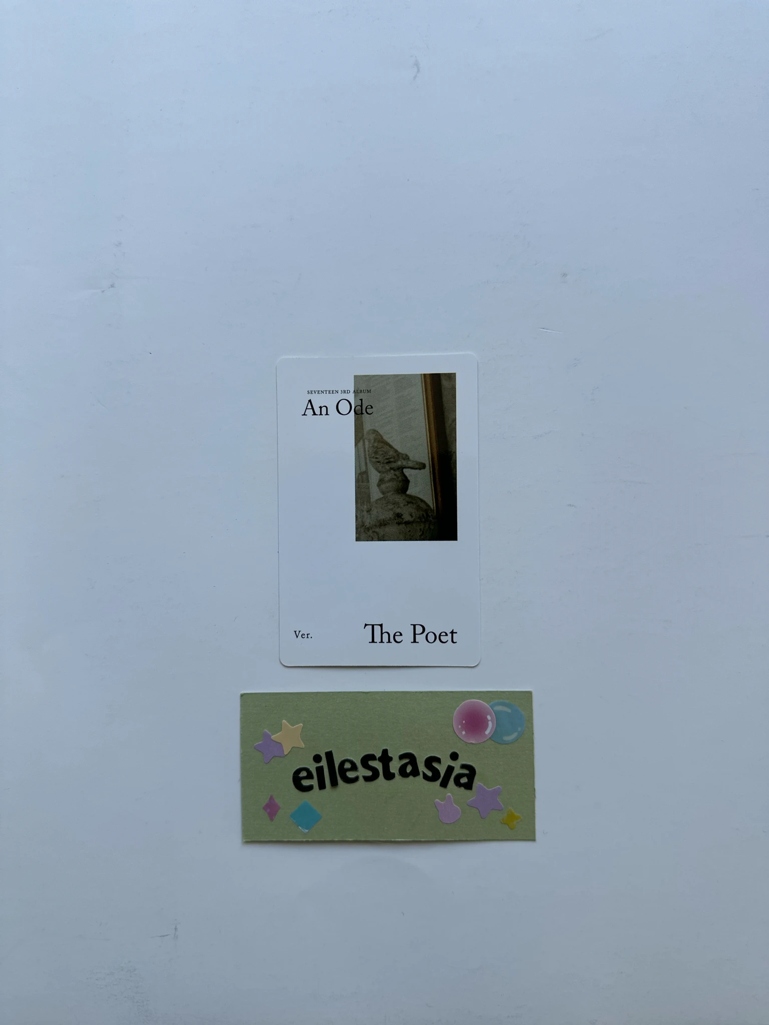 SEVENTEEN Mingyu SEVENTEEN - Mingyu - An Ode Album album photocard the poet version white back listing photo 2