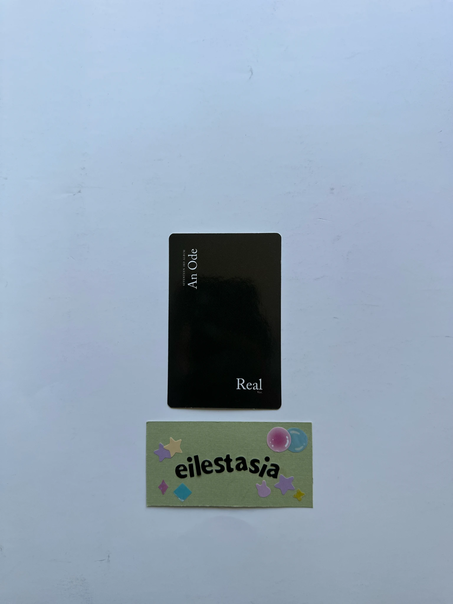 SEVENTEEN The8 SEVENTEEN - The8 - An Ode Album album photocard real version black back listing photo 2