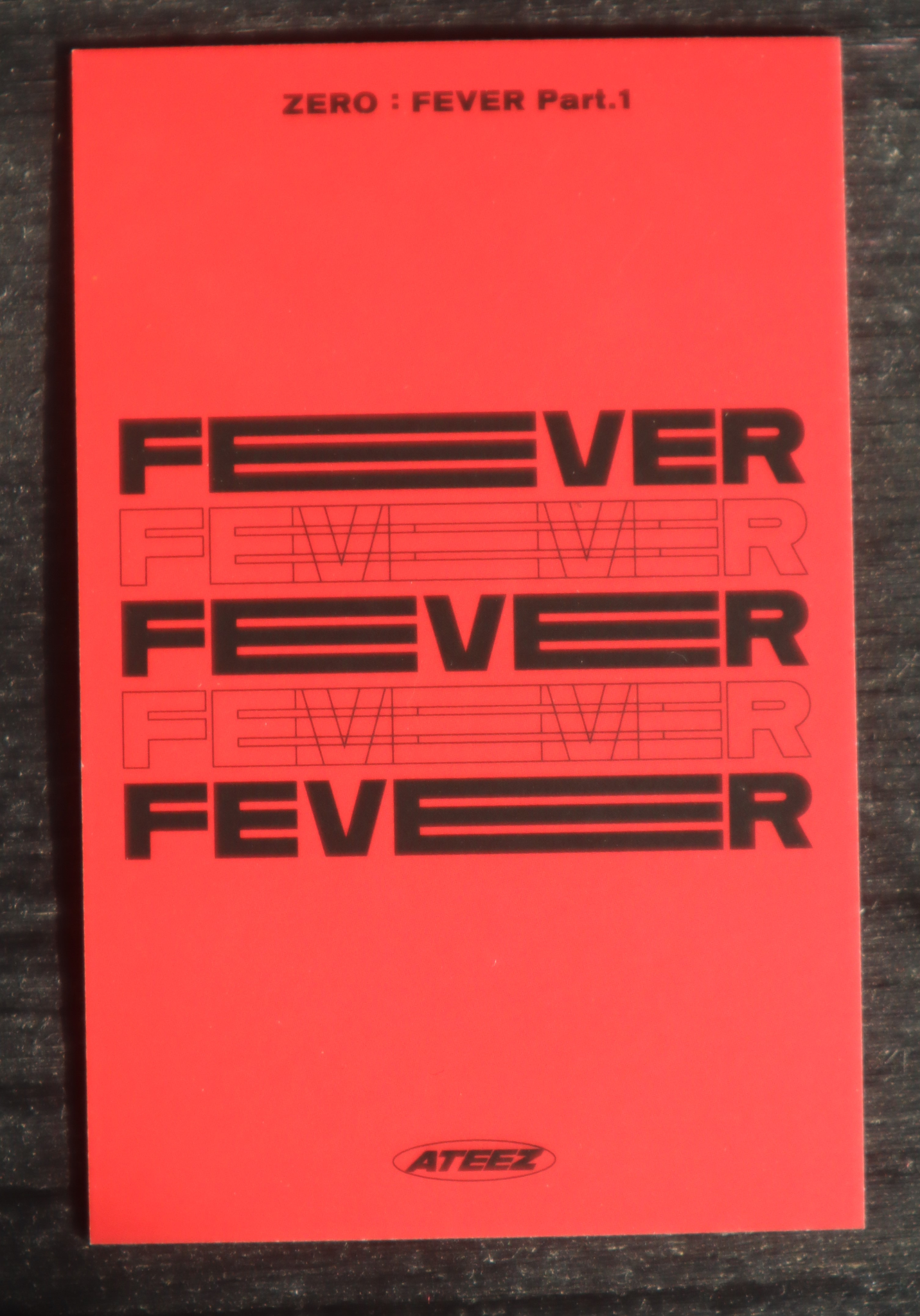 ATEEZ Hongjoong ATEEZ - Hongjoong - ZERO : FEVER Part.1 Album album photocard Platform Diary ver. image card listing photo 2