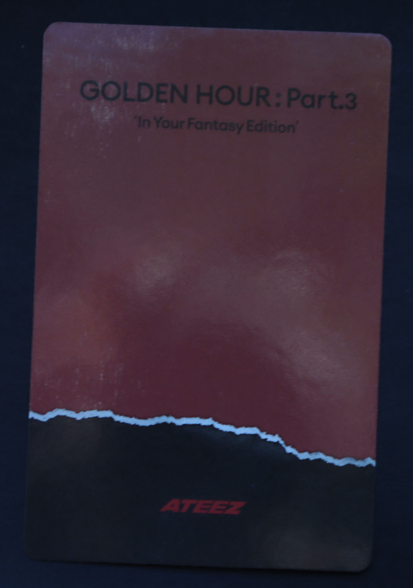 ATEEZ Wooyoung ATEEZ - Wooyoung - Golden Hour : Part.3 'In Your Fantasy Edition' Album album photocard limited version image card target exclusive walmart exclusive soundwave pob (pre-order benefit) makestar lucky draw listing photo 2