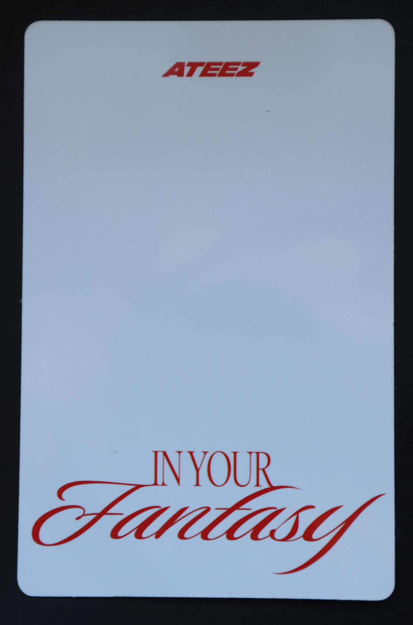 ATEEZ Wooyoung ATEEZ - Wooyoung - Golden Hour : Part.3 'In Your Fantasy Edition' Album album photocard red version poca album listing photo 2