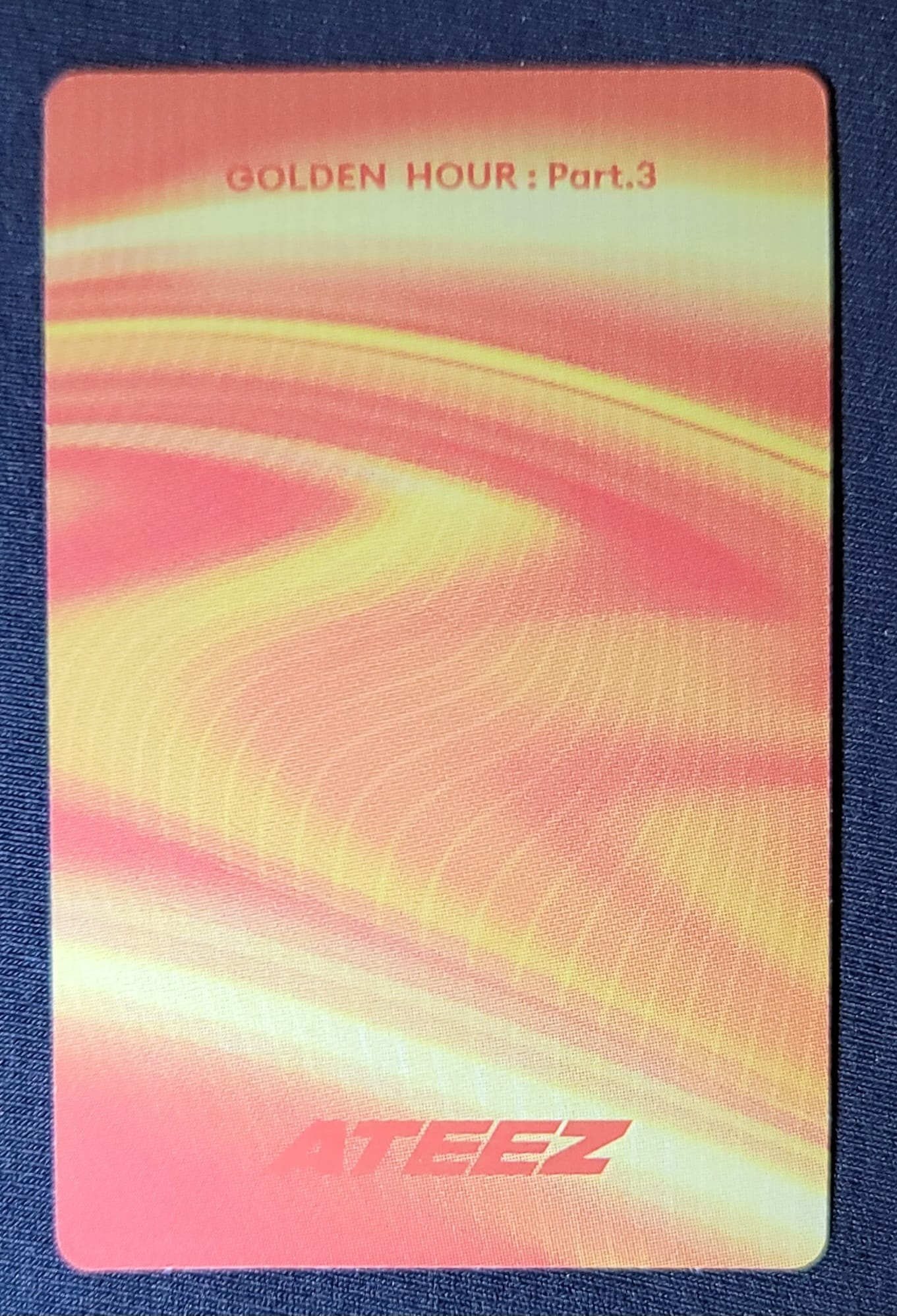 ATEEZ Hongjoong ATEEZ - Hongjoong - Golden Hour : Part.3 Album poca album image card ver 1 listing photo 2