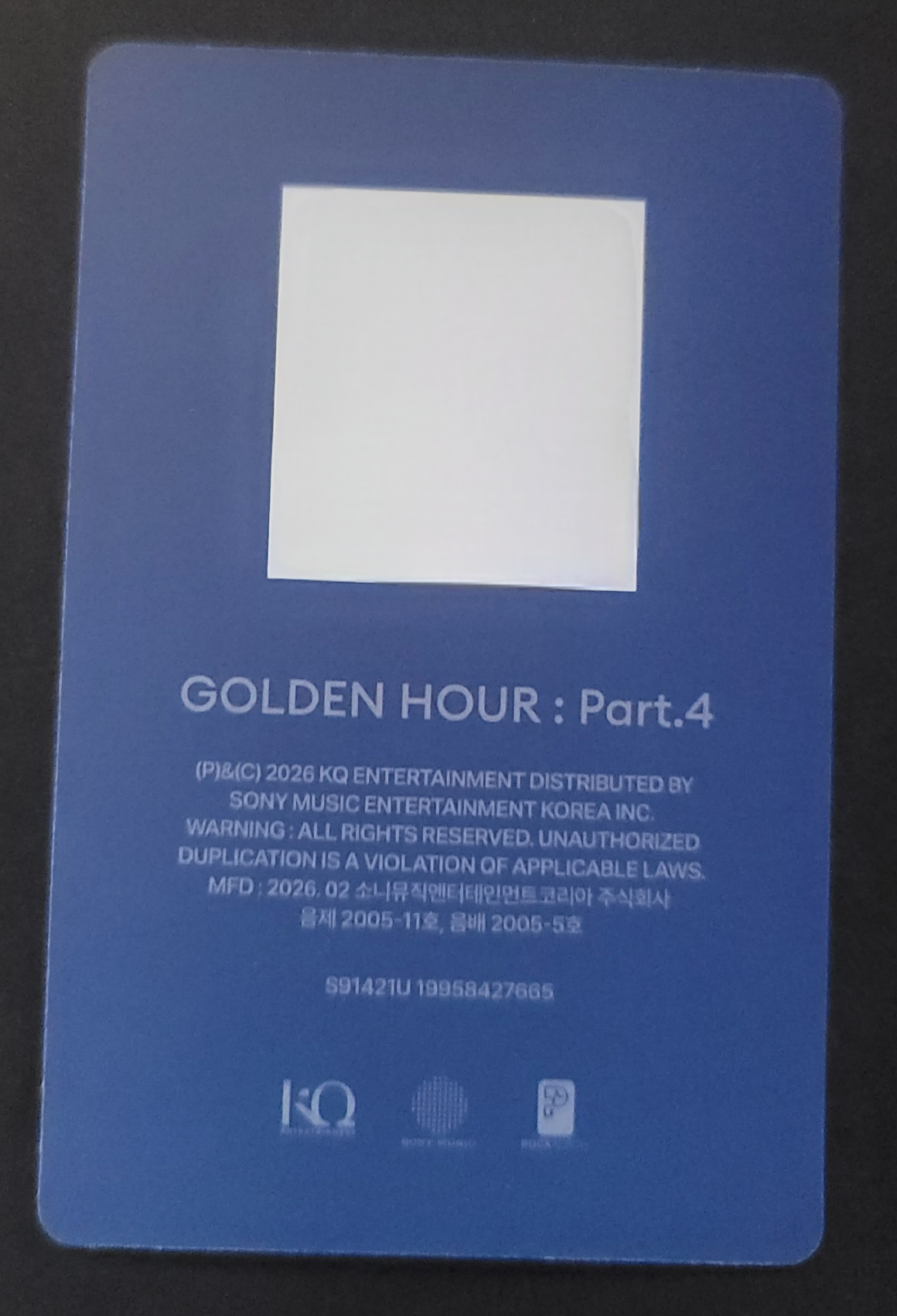 ATEEZ San ATEEZ - San - Golden Hour : Part.4 Album A version qr card poca album album photocard listing photo 2