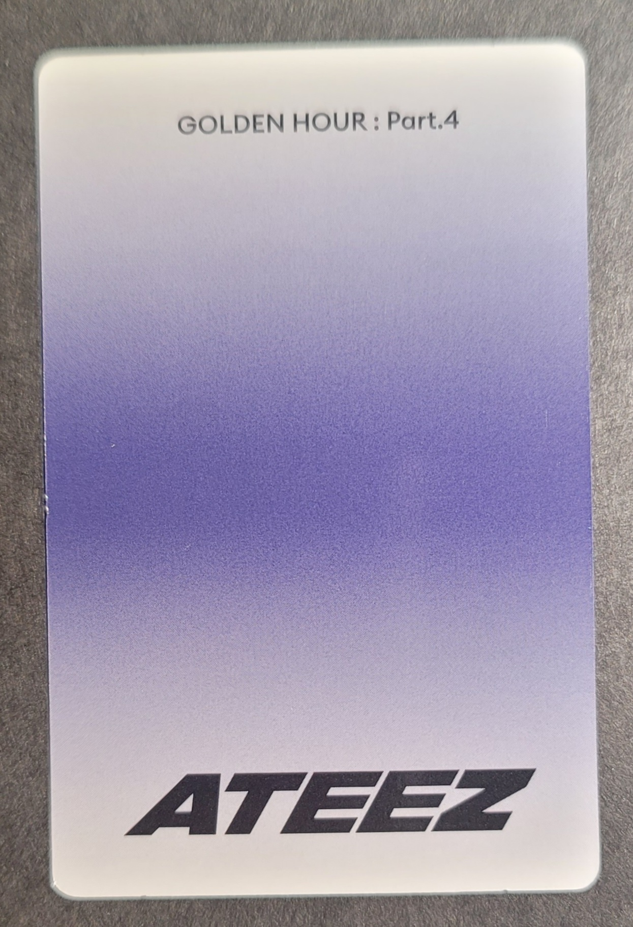 ATEEZ Wooyoung ATEEZ - Wooyoung - Golden Hour : Part.4 Album album photocard poca album listing photo 2
