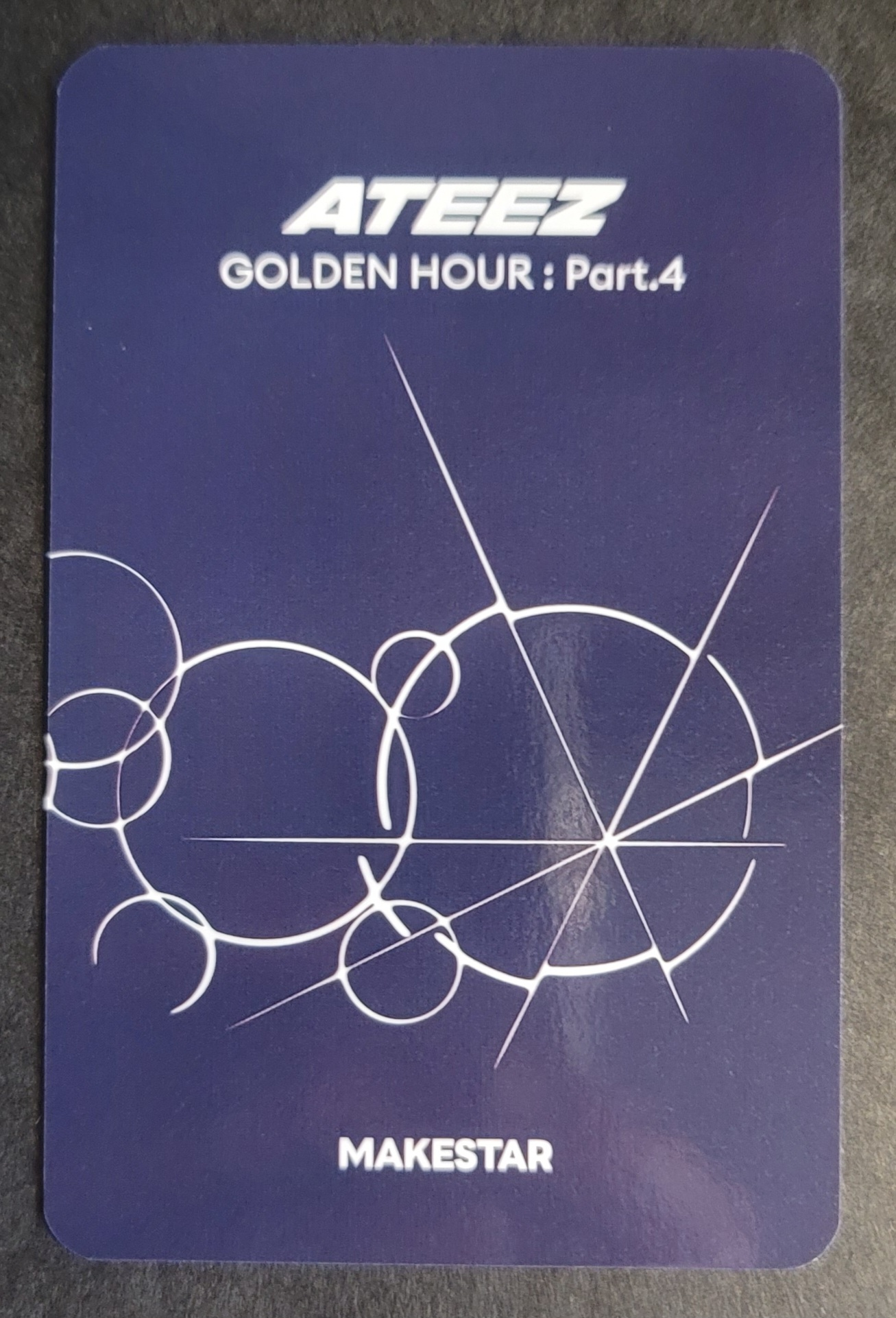ATEEZ Wooyoung ATEEZ - Wooyoung - Golden Hour : Part.4 Album makestar pob (pre-order benefit) listing photo 2