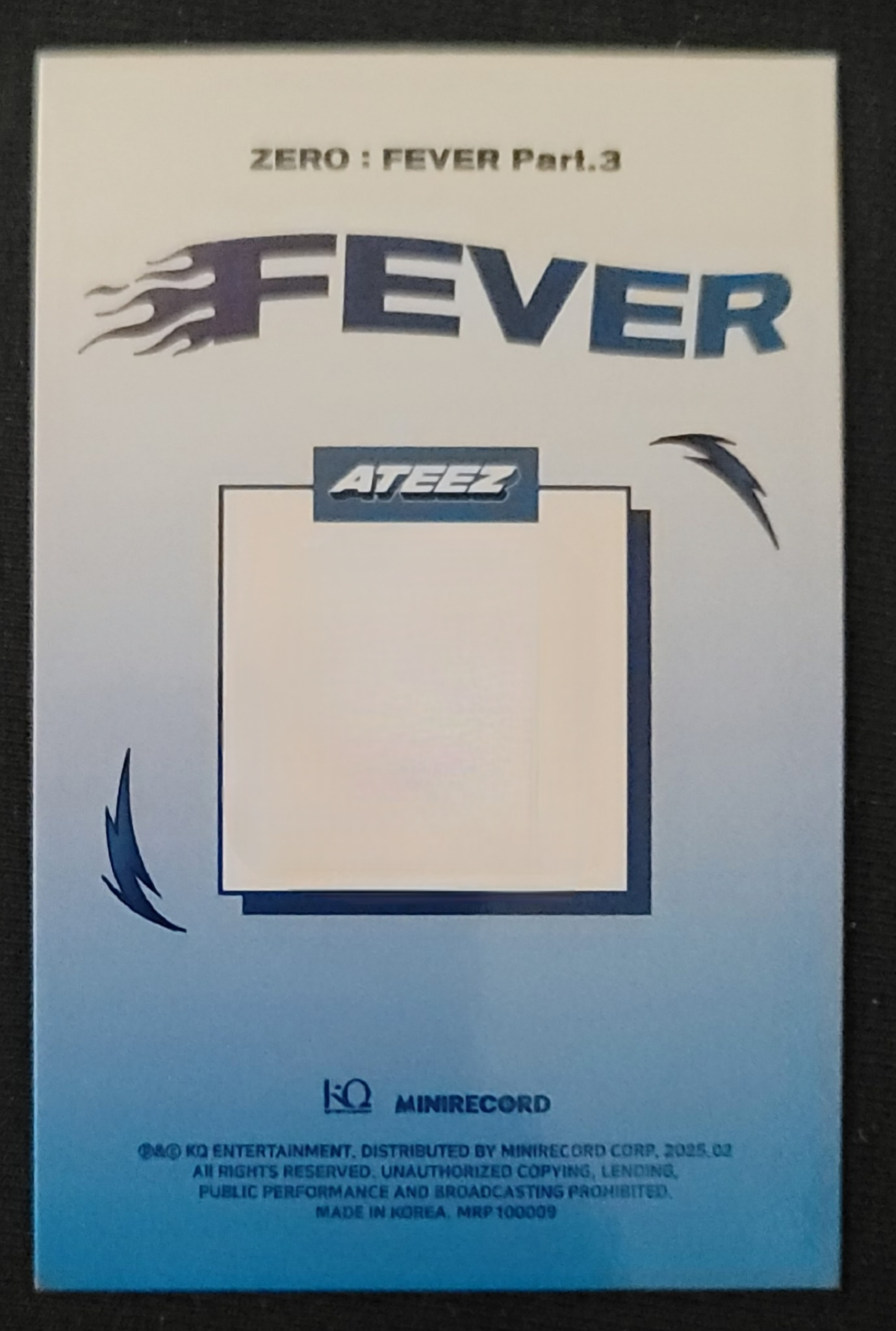 ATEEZ Jongho ATEEZ - Jongho - ZERO : FEVER Part.3 Album album photocard qr card listing photo 2