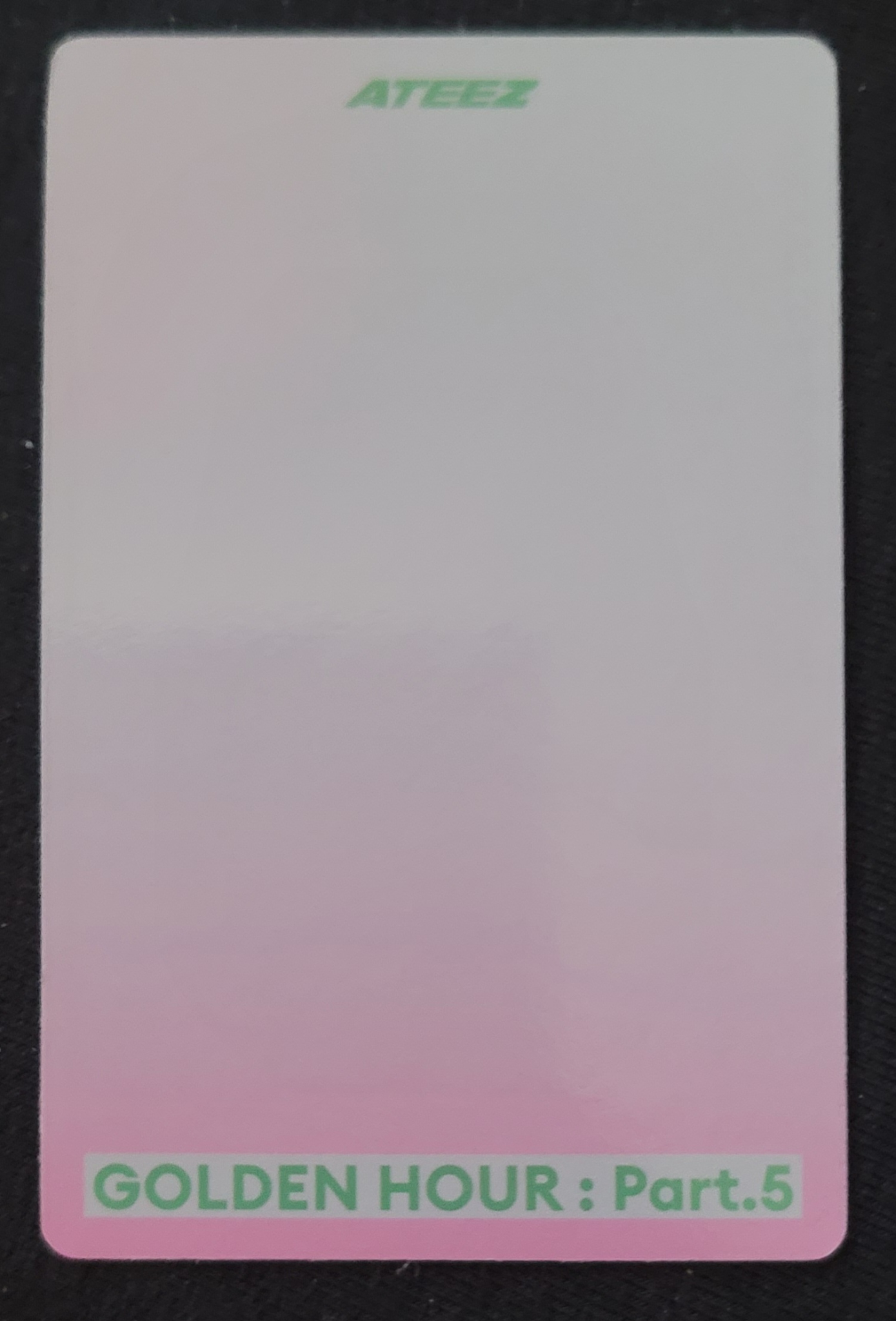 ATEEZ Yeosang ATEEZ - Yeosang - GOLDEN HOUR : Part.5 Album toktoq pob (pre-order benefit) poca album listing photo 2