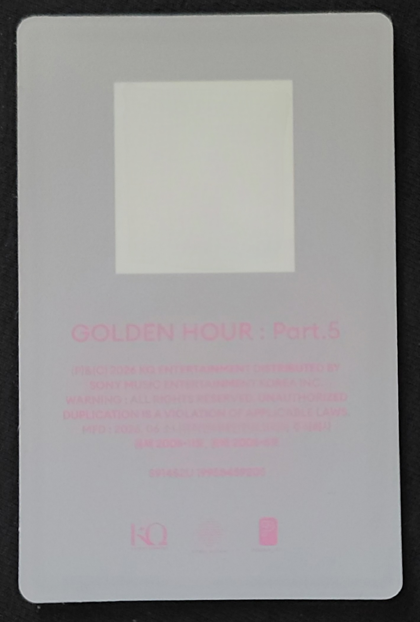 ATEEZ Seonghwa ATEEZ - Seonghwa - GOLDEN HOUR : Part.5 Album poca album diary version qr card listing photo 2
