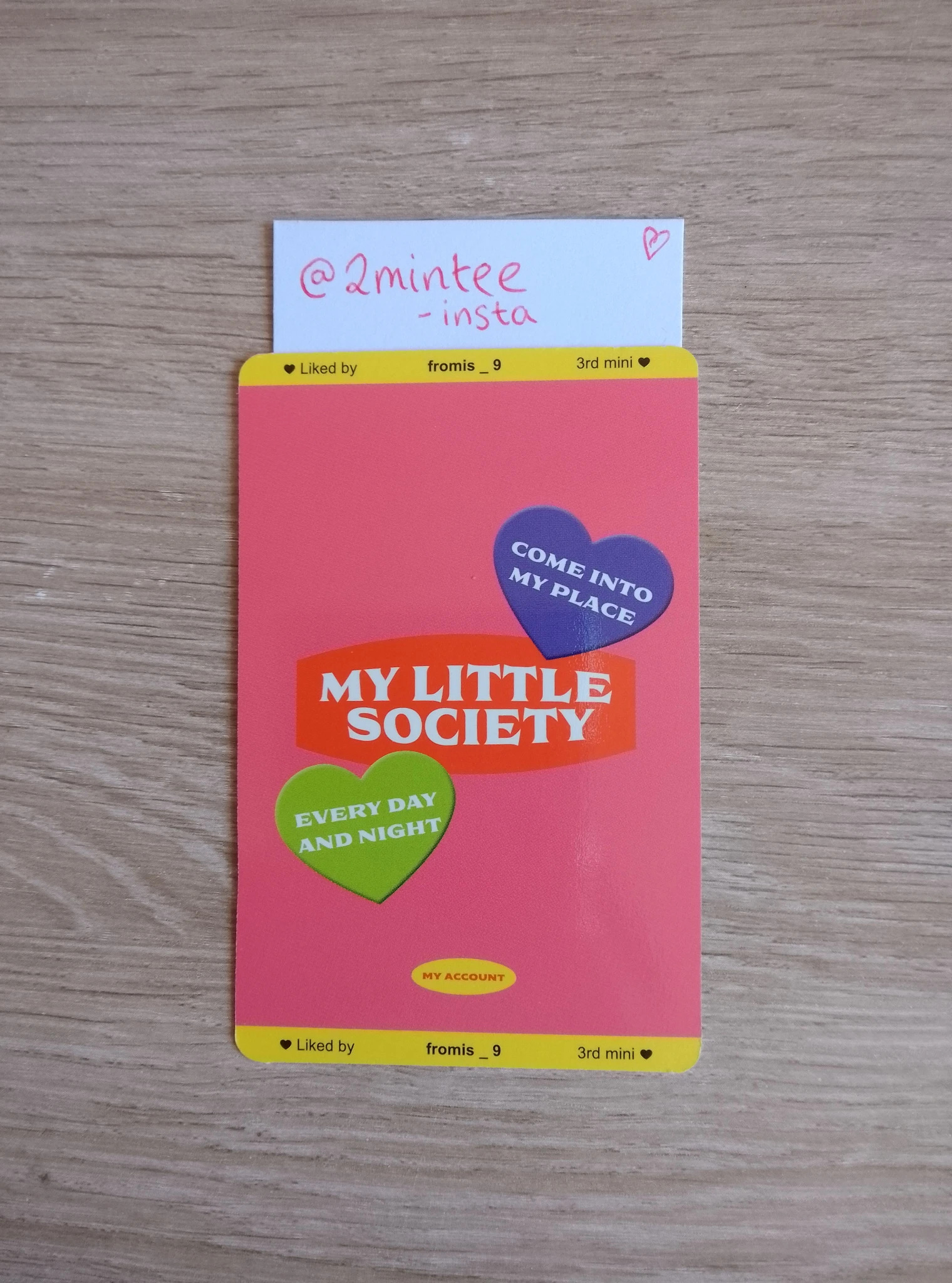 fromis_9 Jisun fromis_9 - Jisun - My Little Society Album album photocard my account version listing photo 2