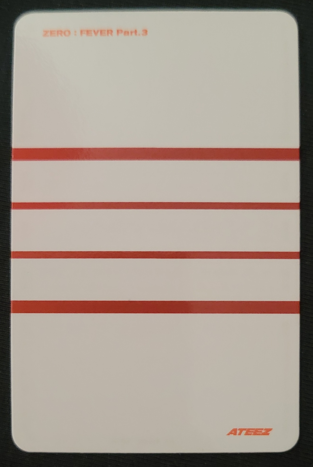 ATEEZ Mingi ATEEZ - Mingi - ZERO : FEVER Part.3 Album album photocard diary version limited version listing photo 2