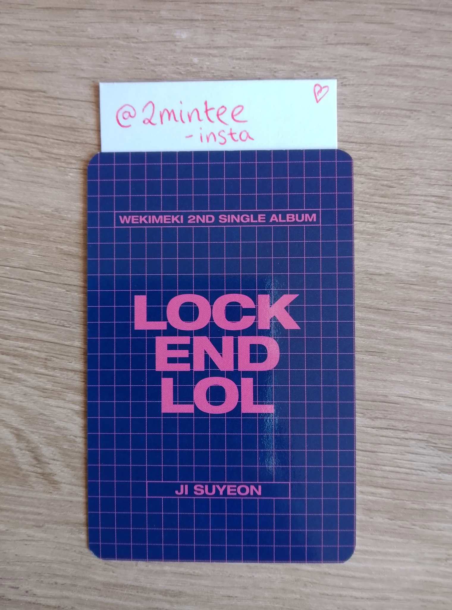 Weki Meki Ji Suyeon Weki Meki - Ji Suyeon - LOCK END LOL Album album photocard listing photo 2