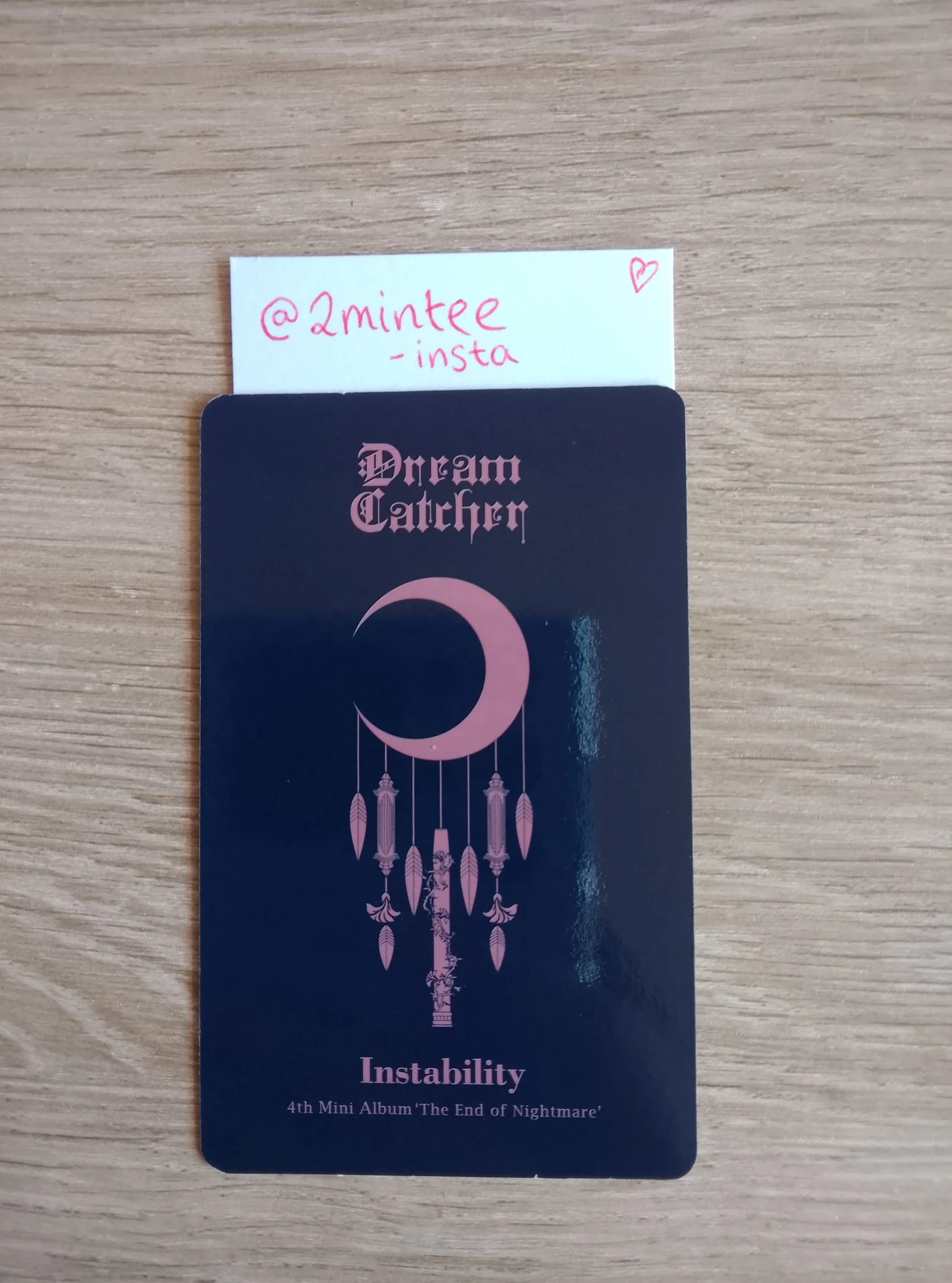 Dreamcatcher Gahyun Dreamcatcher - Gahyun - The End of Nightmare Album album photocard korean album instability version listing photo 2