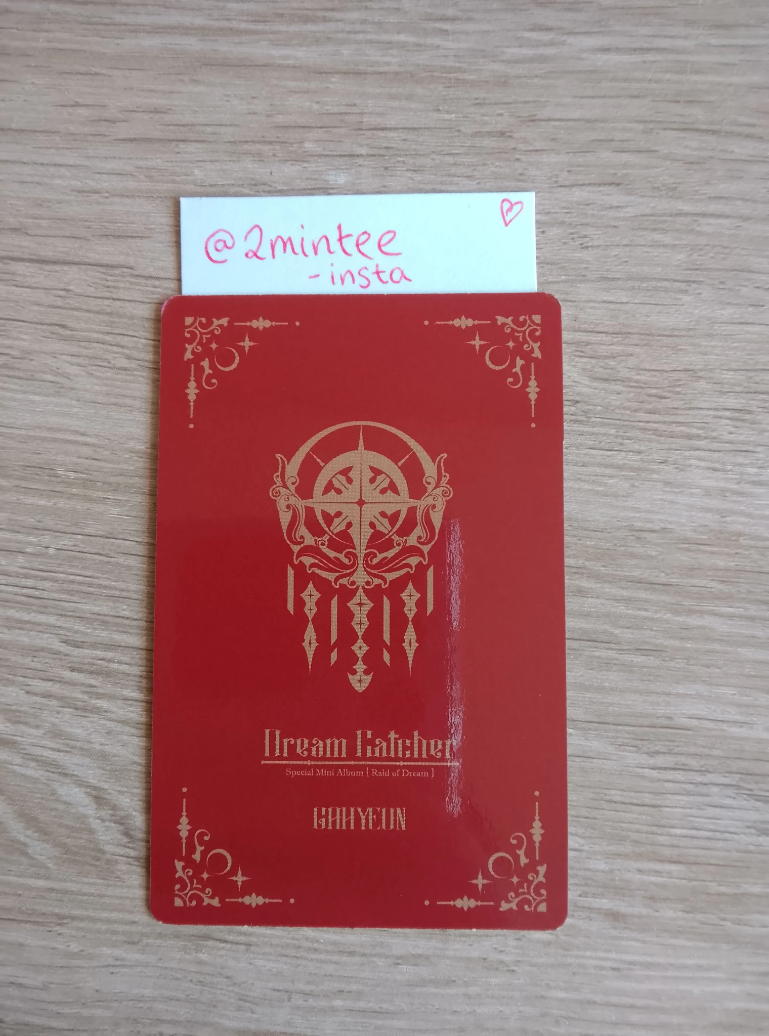 Dreamcatcher Gahyun Dreamcatcher - Gahyun - Raid of Dream Album normal version limited version korean album album photocard listing photo 2