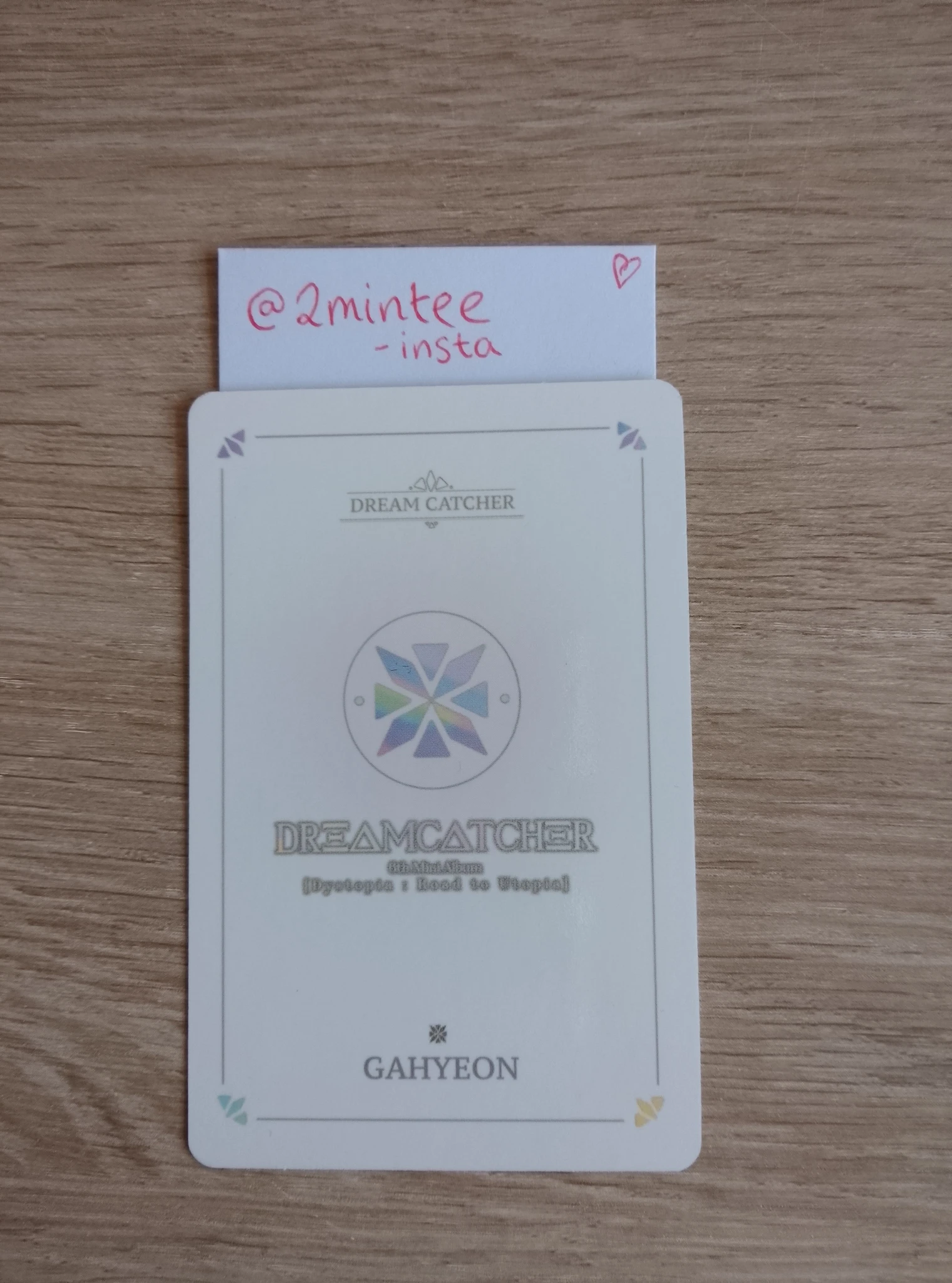 Dreamcatcher Gahyun Dreamcatcher - Gahyun - Dystopia : Road to Utopia Album mymusictaste (mmt) pre-order benefit (pob) fansign listing photo 2