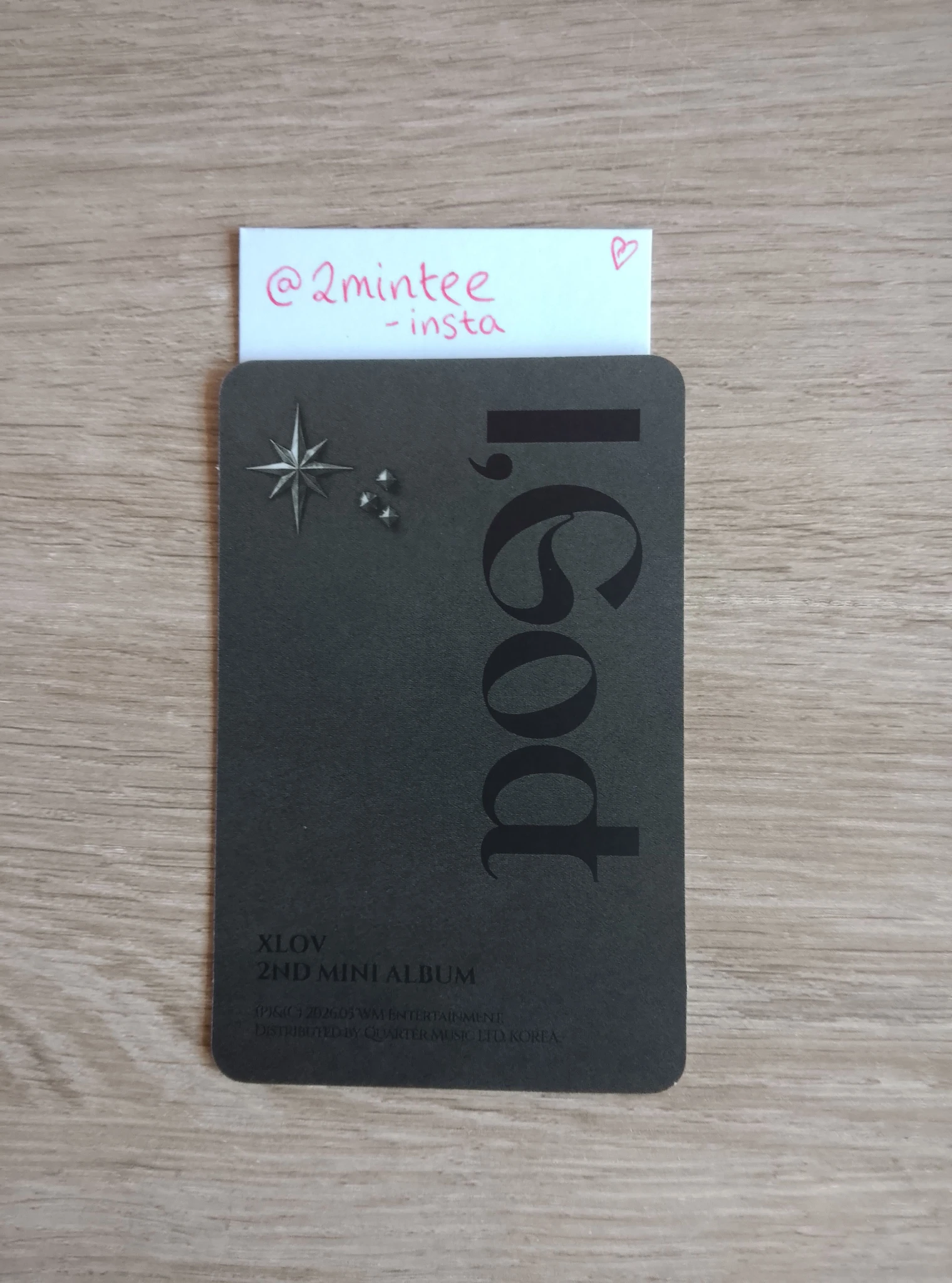 XLOV Haru XLOV - Haru - I, God Album album photocard D version listing photo 2