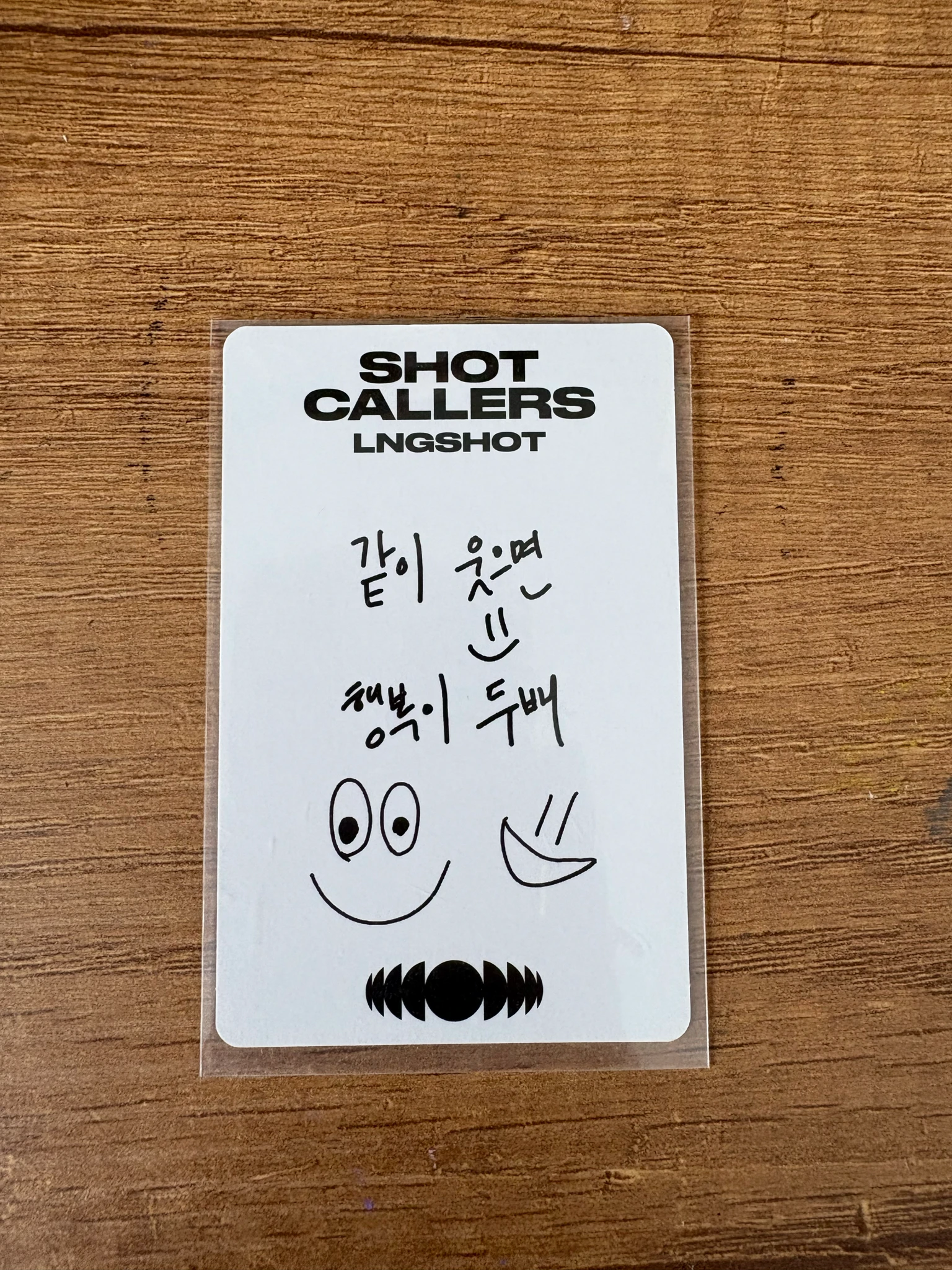 LNGSHOT Ohyul LNGSHOT - Ohyul - SHOT CALLERS Album album photocard standard version C version listing photo 2