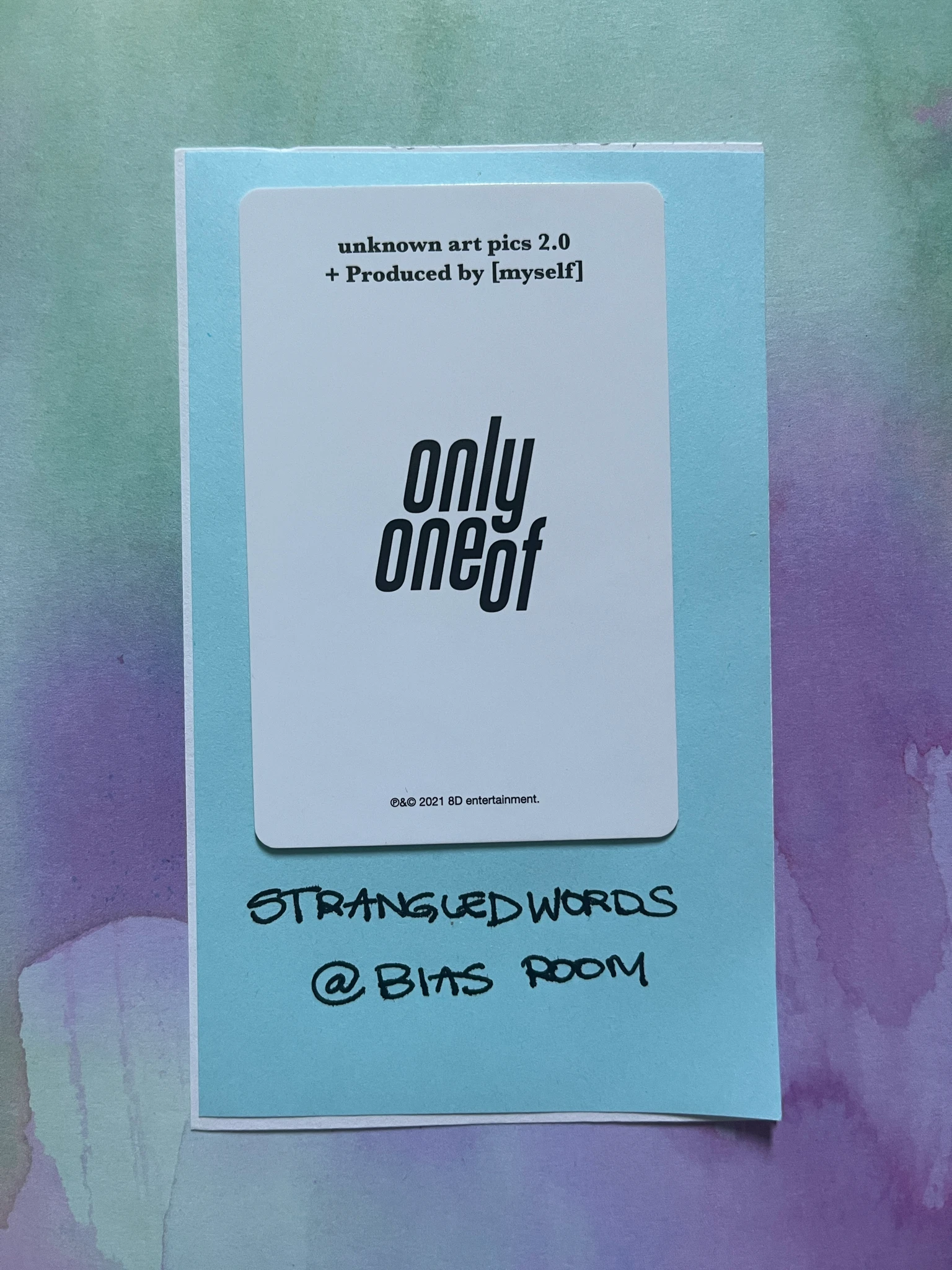 OnlyOneOf Jisung (ex. Love) OnlyOneOf - Love - produced by [myself] Album album photocard photocard set unknown art pics listing photo 2