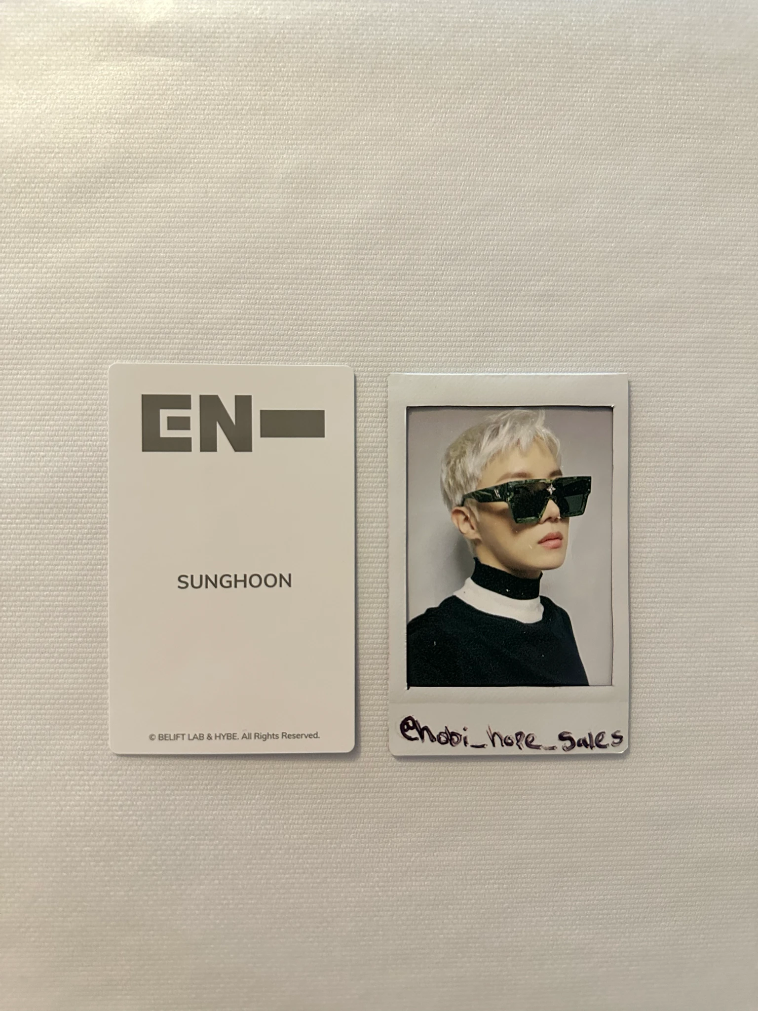 ENHYPEN Sunghoon ENHYPEN - Sunghoon - Official Light Stick Ver. 2 Other lightstick photocard set listing photo 2
