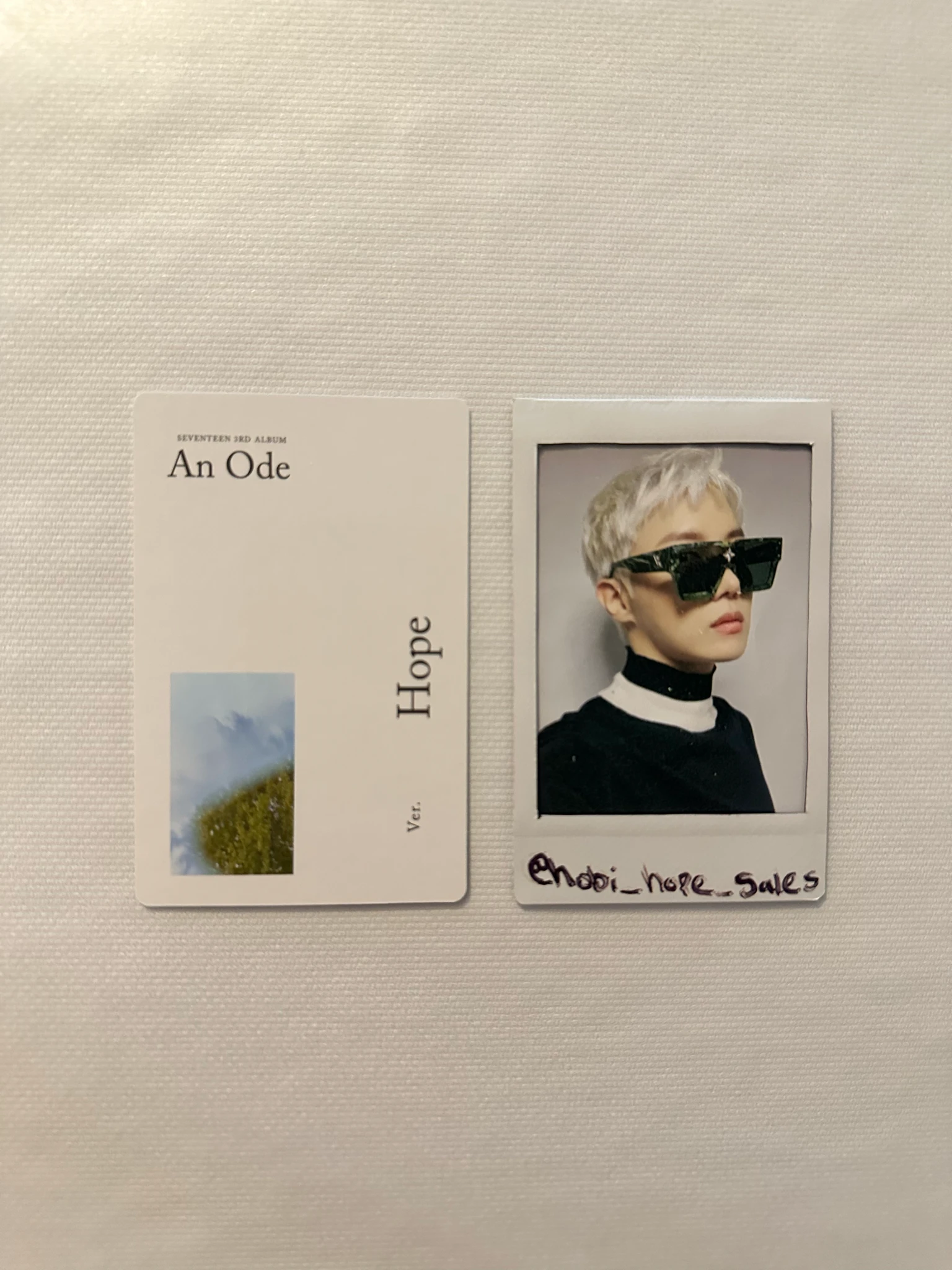 SEVENTEEN Jeonghan SEVENTEEN - Jeonghan - An Ode Album hope version album photocard listing photo 2