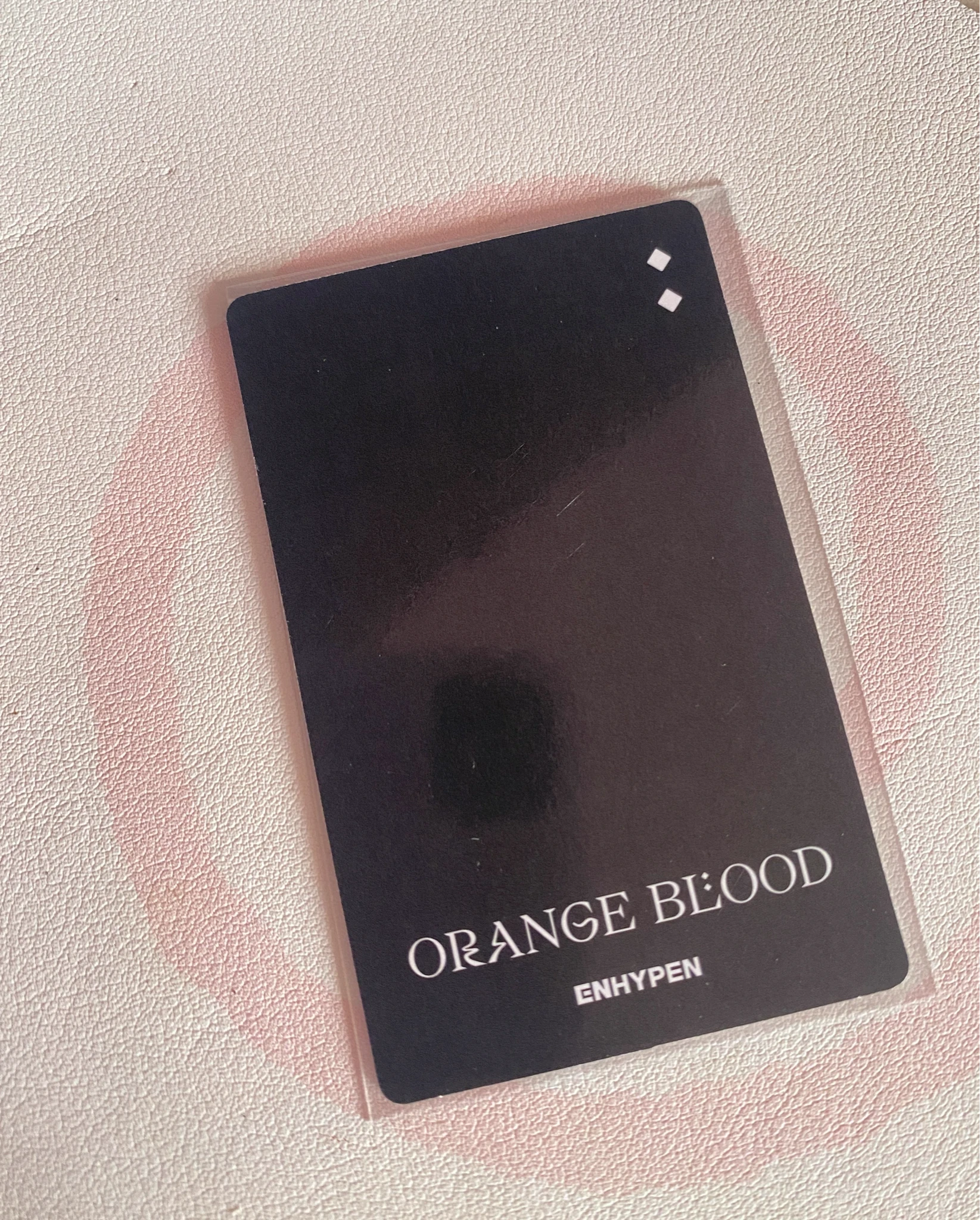 ENHYPEN Sunghoon ENHYPEN - Sunghoon - ORANGE BLOOD Album photocard set weverse album version korean album album photocard listing photo 2