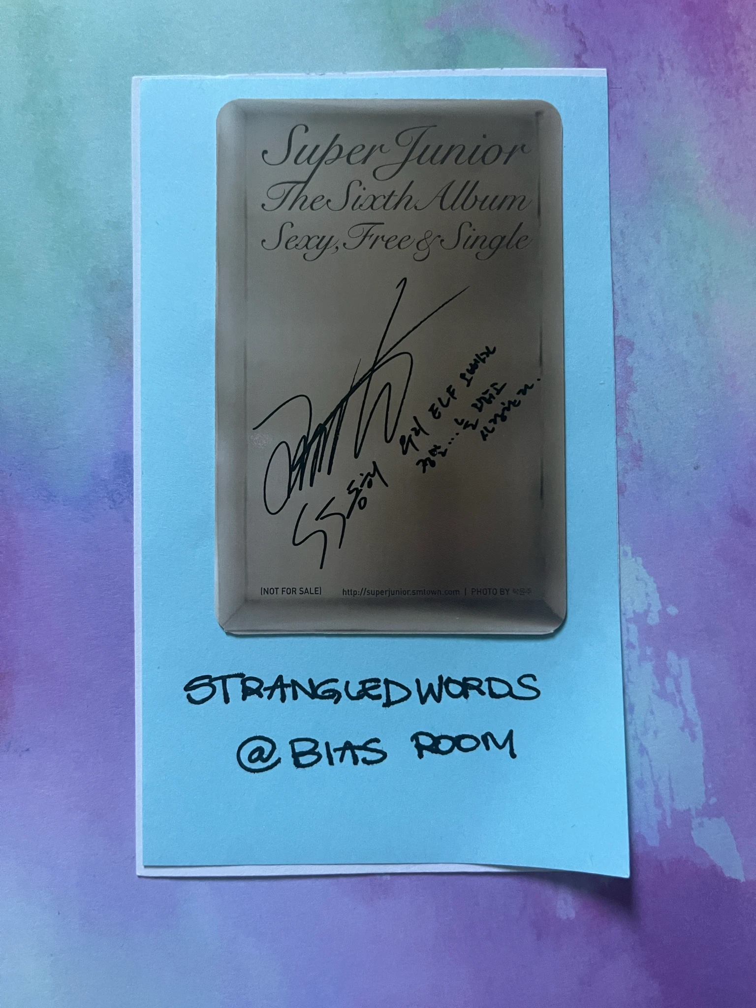 SUPER JUNIOR Donghae SUPER JUNIOR - Donghae - Sexy, Free & Single Album B version album photocard listing photo 2