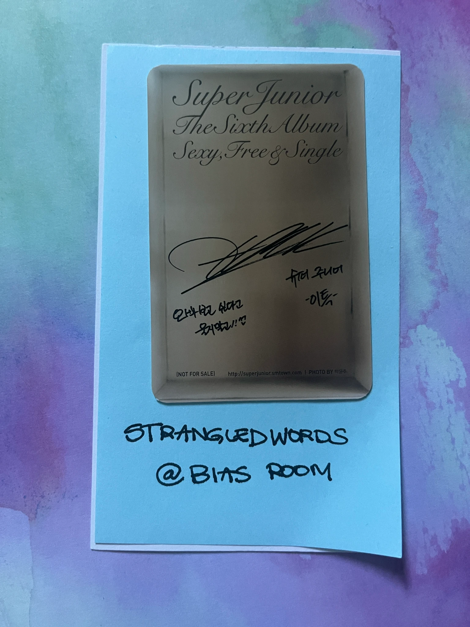 SUPER JUNIOR Leeteuk SUPER JUNIOR - Leeteuk - Sexy, Free & Single Album album photocard B version listing photo 2