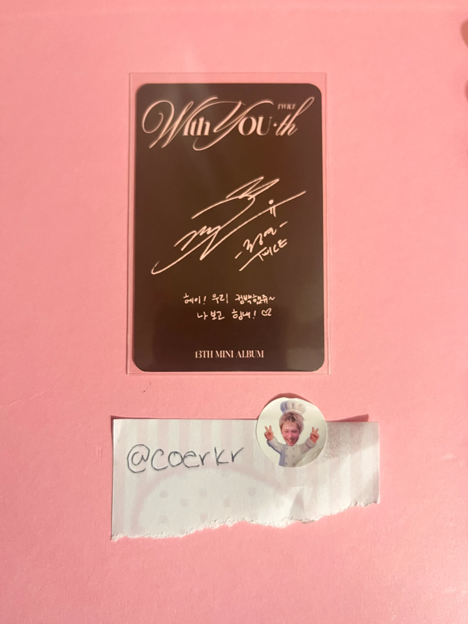 TWICE Jeongyeon TWICE-Jeongyeon-Album-with you-th listing photo 2