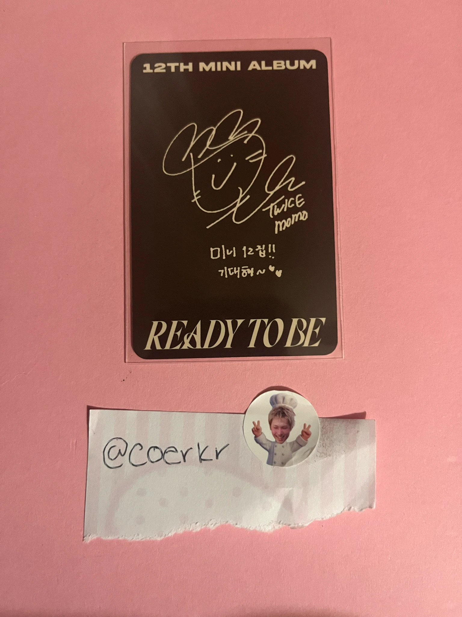 TWICE Momo TWICE-Momo-Album-READY TO BE listing photo 2