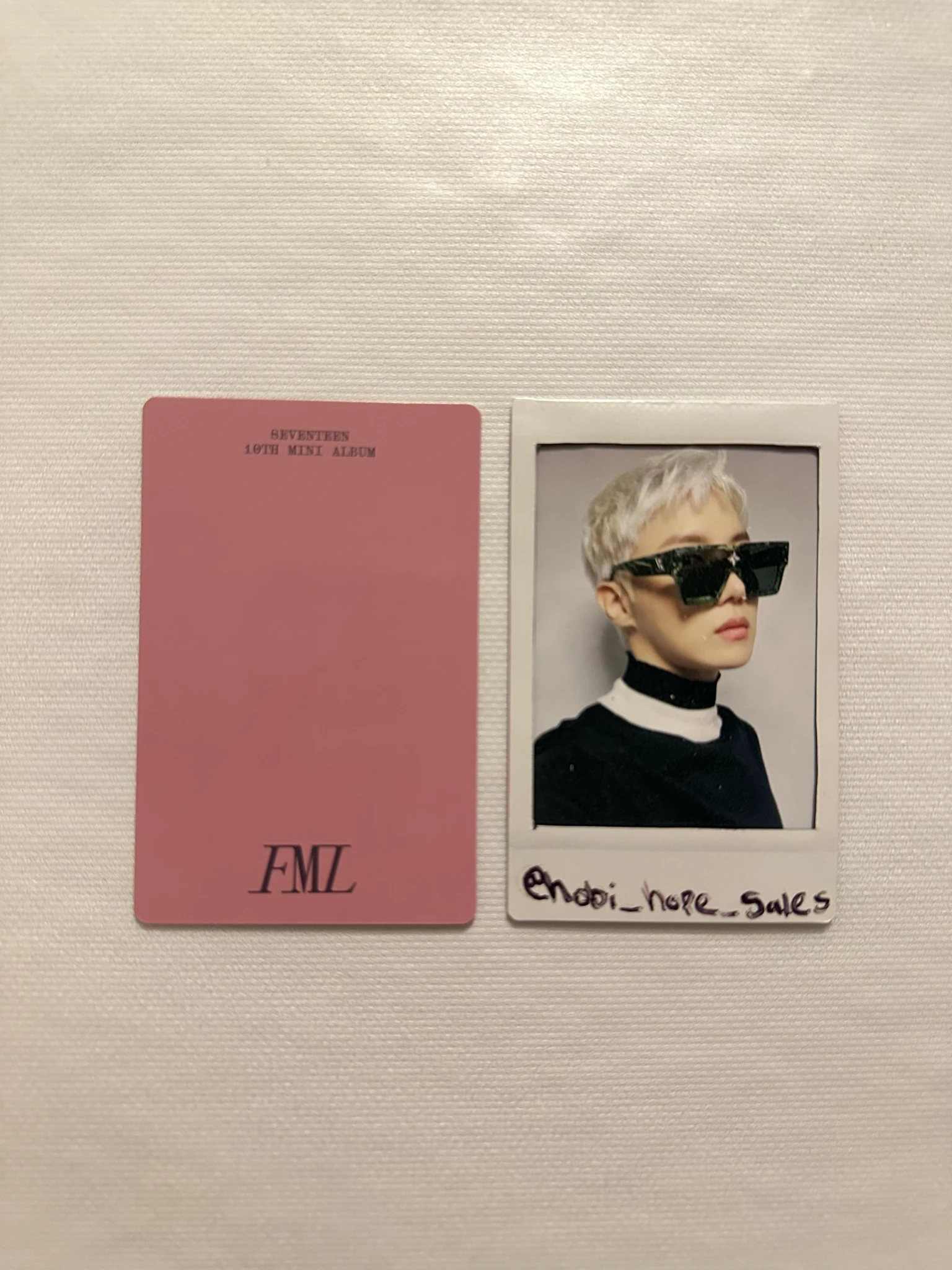 SEVENTEEN Jeonghan SEVENTEEN - Jeonghan - FML Album album photocard faded mono life listing photo 2