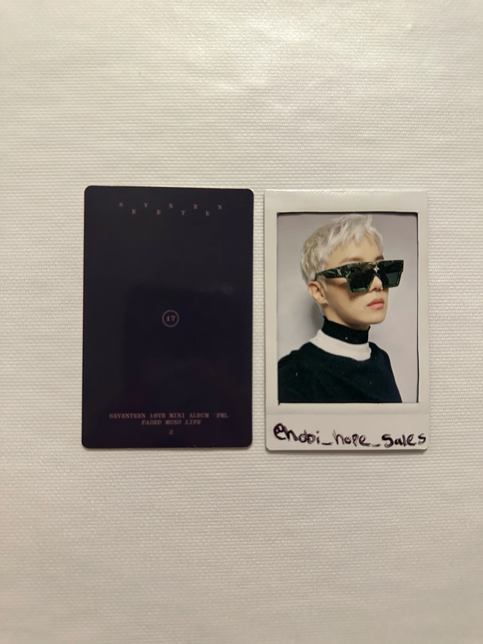 SEVENTEEN Jeonghan SEVENTEEN - Jeonghan - FML Album album photocard faded mono life listing photo 2