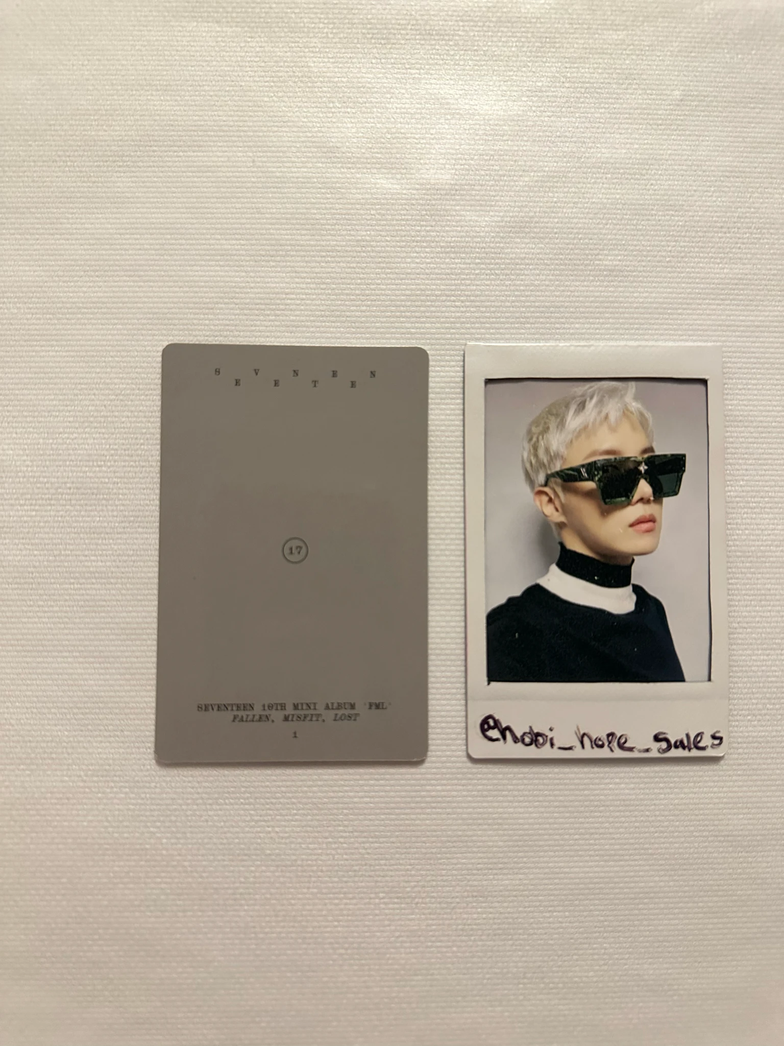 SEVENTEEN Jeonghan SEVENTEEN - Jeonghan - FML Album album photocard fallen misfit lost version listing photo 2