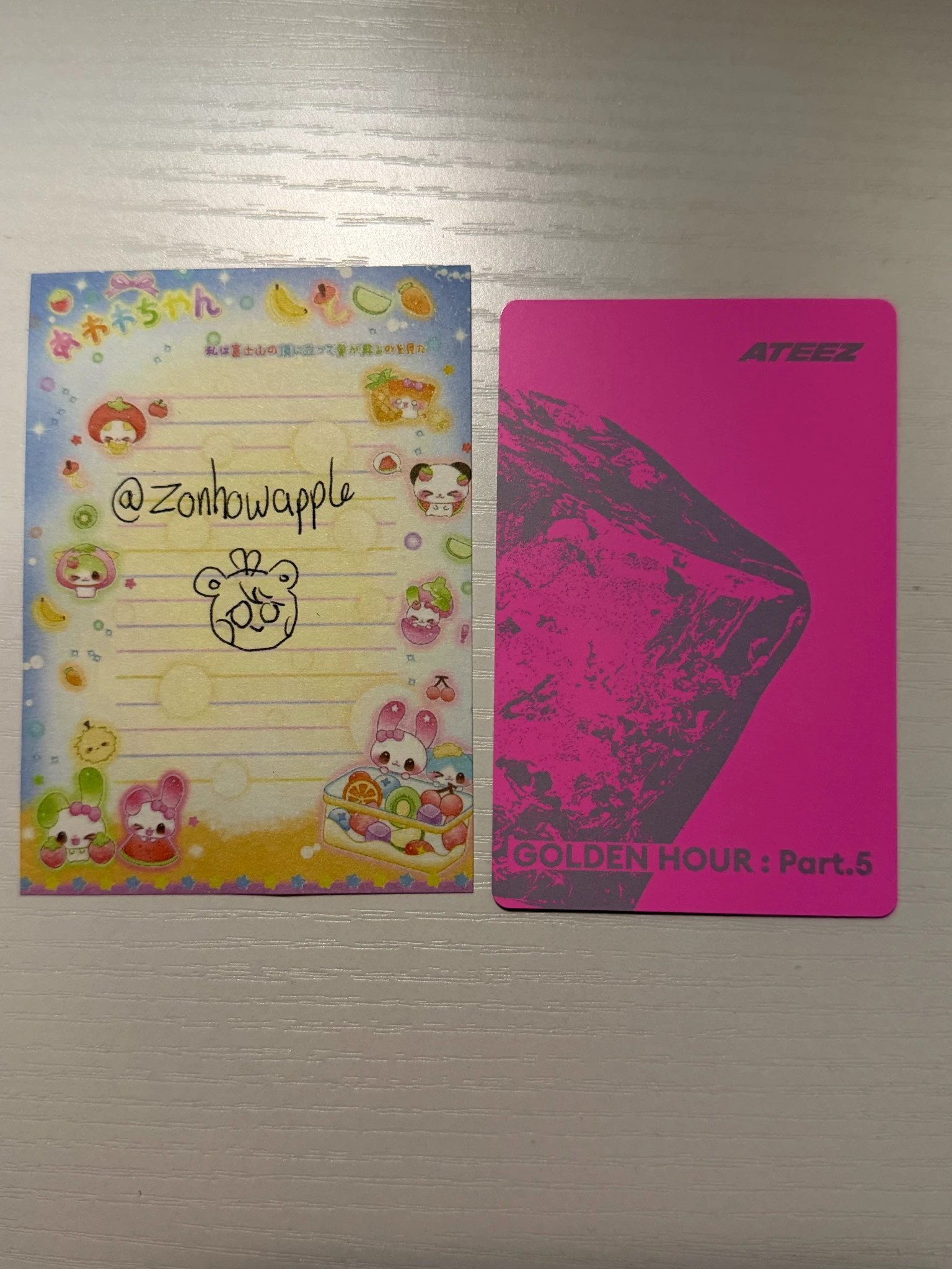 ATEEZ Hongjoong ATEEZ - Hongjoong - GOLDEN HOUR : Part.5 Album A version album photocard poca album listing photo 2