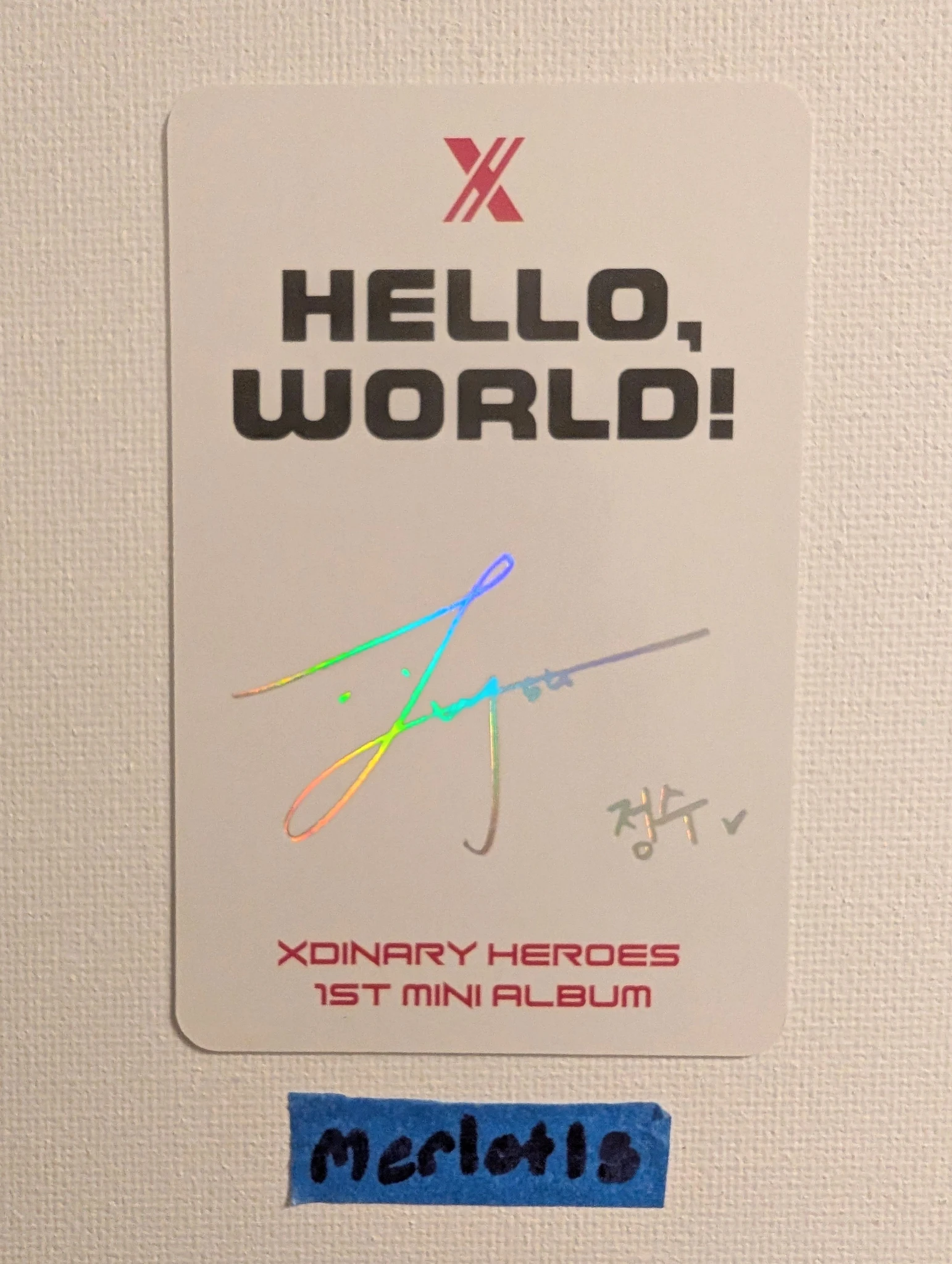 Xdinary Heroes Jungsu Xdinary Heroes - Hello, World! Album album photocard Tutorial Session listing photo 2