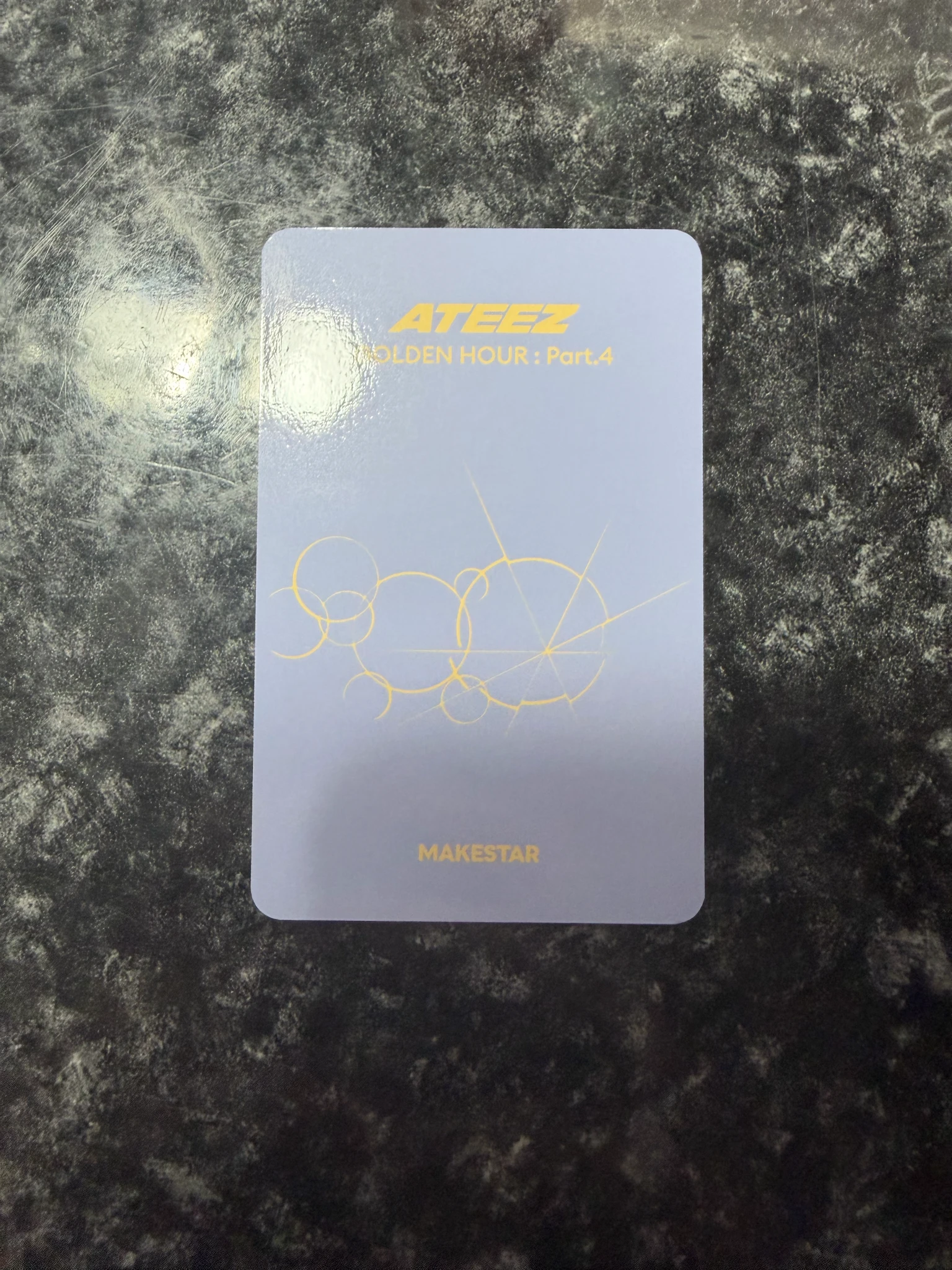 ATEEZ Yeosang ATEEZ - Yeosang - Golden Hour : Part.4 Album makestar fansign round 4 pob (pre-order benefit) listing photo 2
