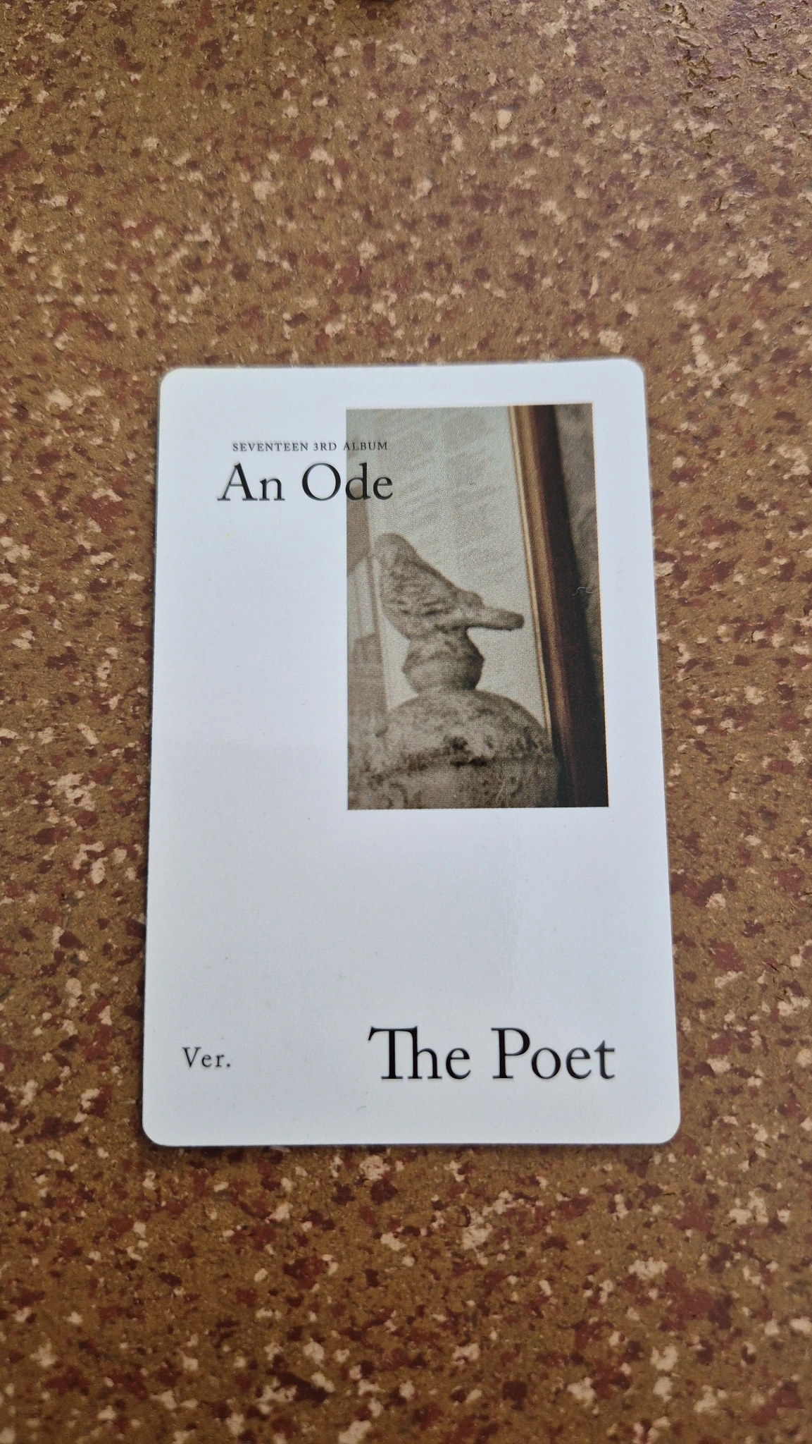 SEVENTEEN S.Coups SEVENTEEN - S.Coups - An Ode Album the poet version white back album photocard listing photo 2