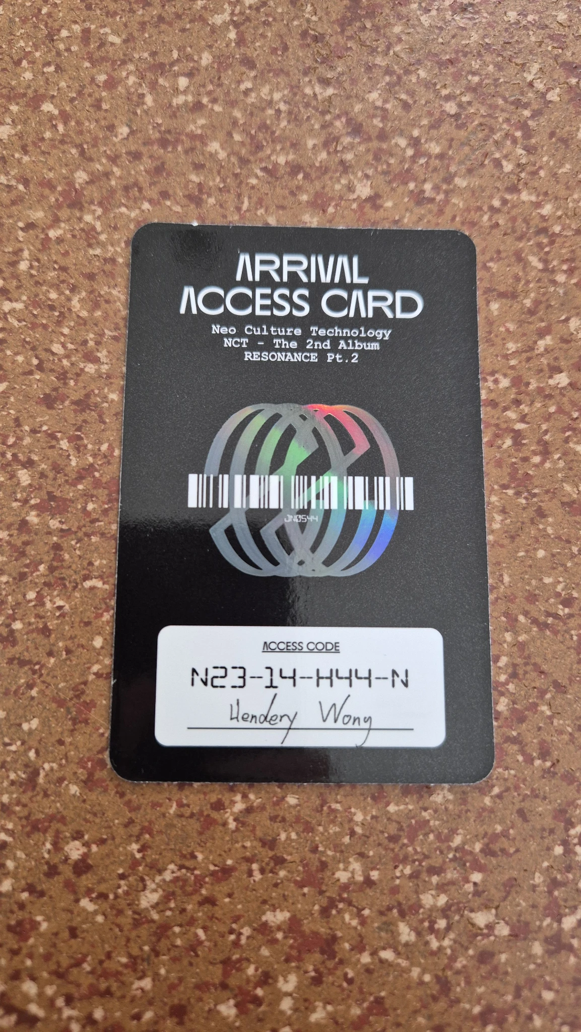 NCT Hendery NCT - Hendery - NCT 2020 Resonance Pt.2 Album album photocard arrival version listing photo 2