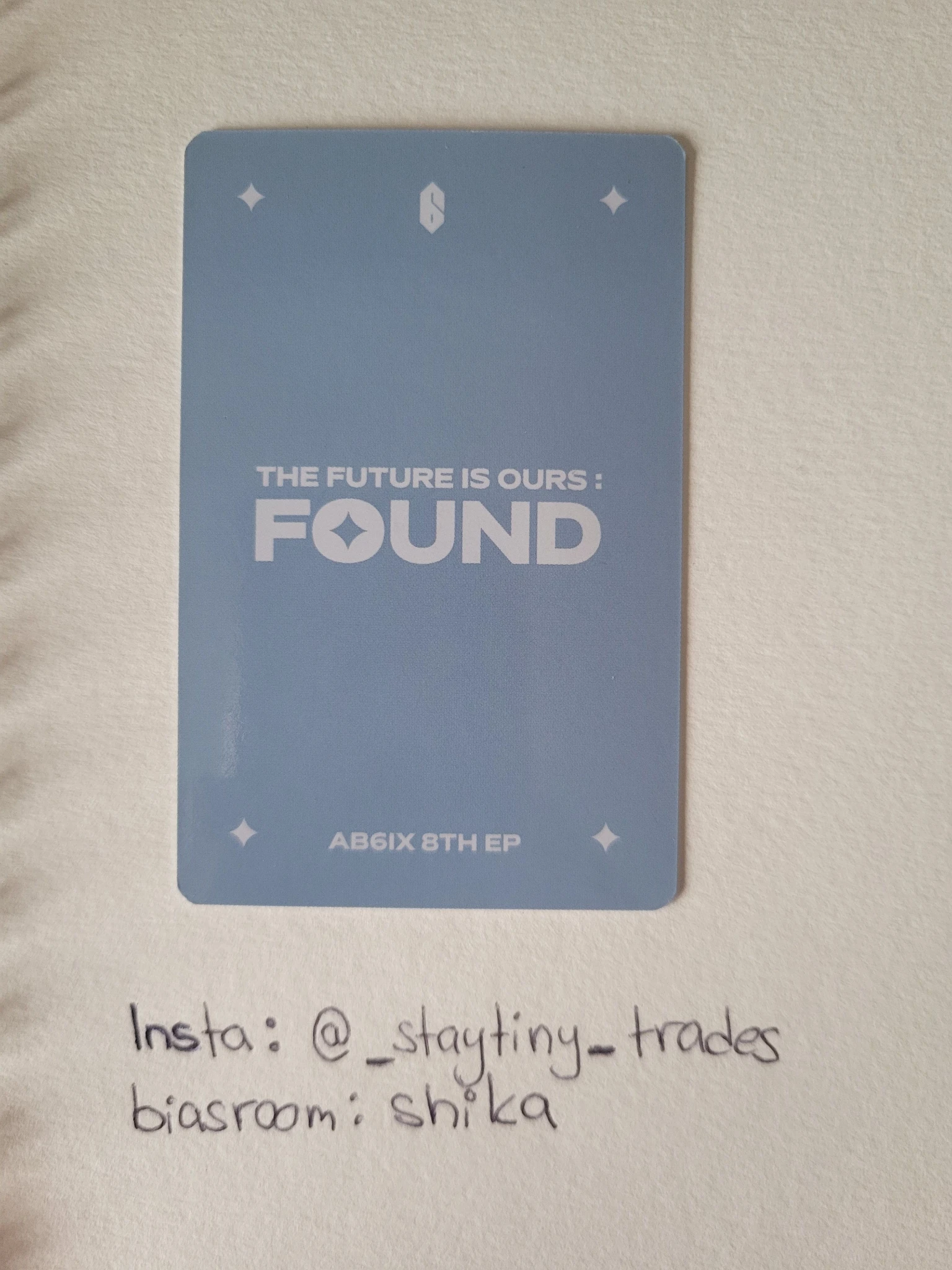 AB6IX Daehwi AB6IX - Daehwi - THE FUTURE IS OURS : FOUND Album album photocard listing photo 2