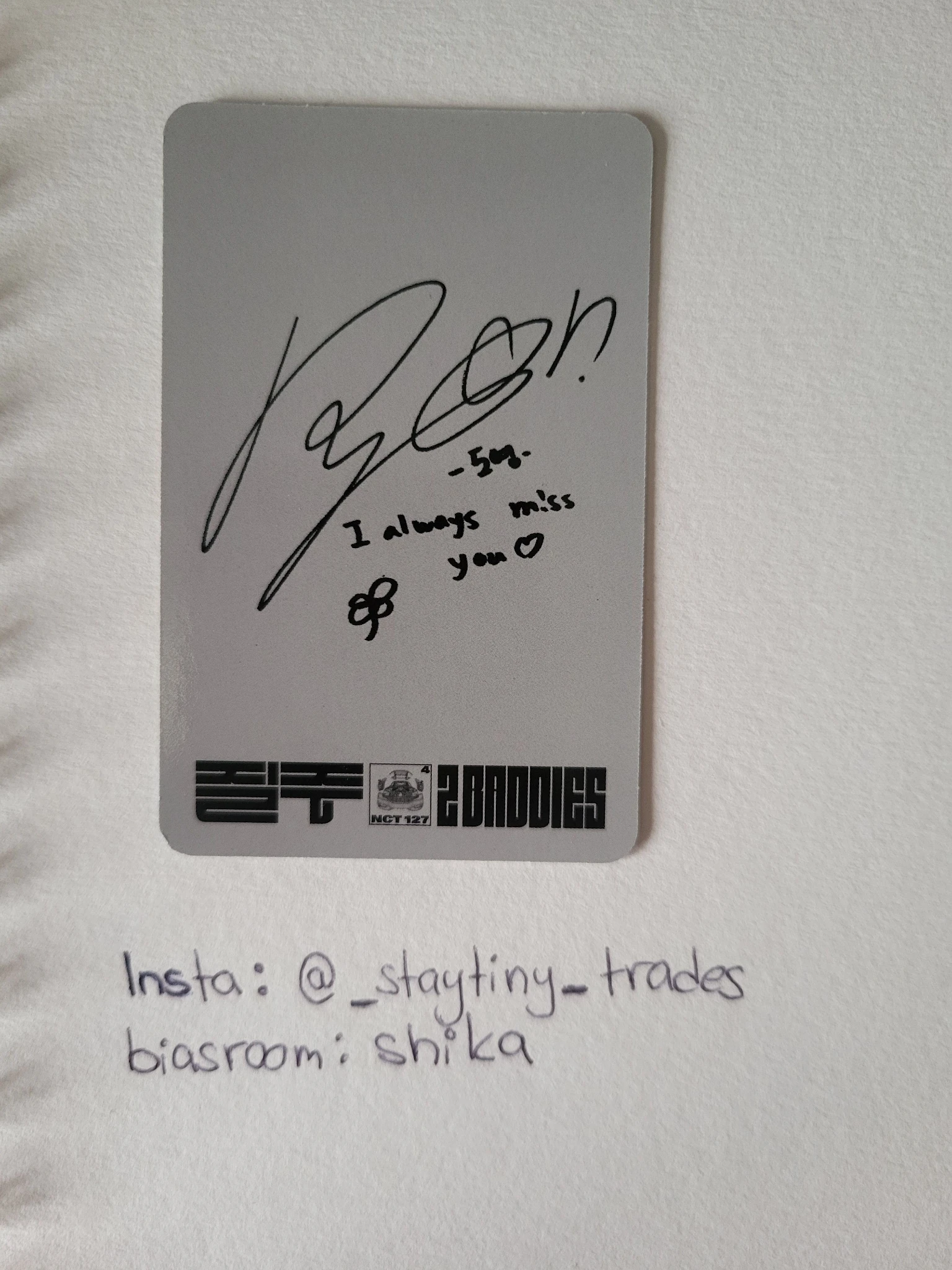 NCT 127 Doyoung NCT 127 - Doyoung - 2 Baddies Album listing photo 2