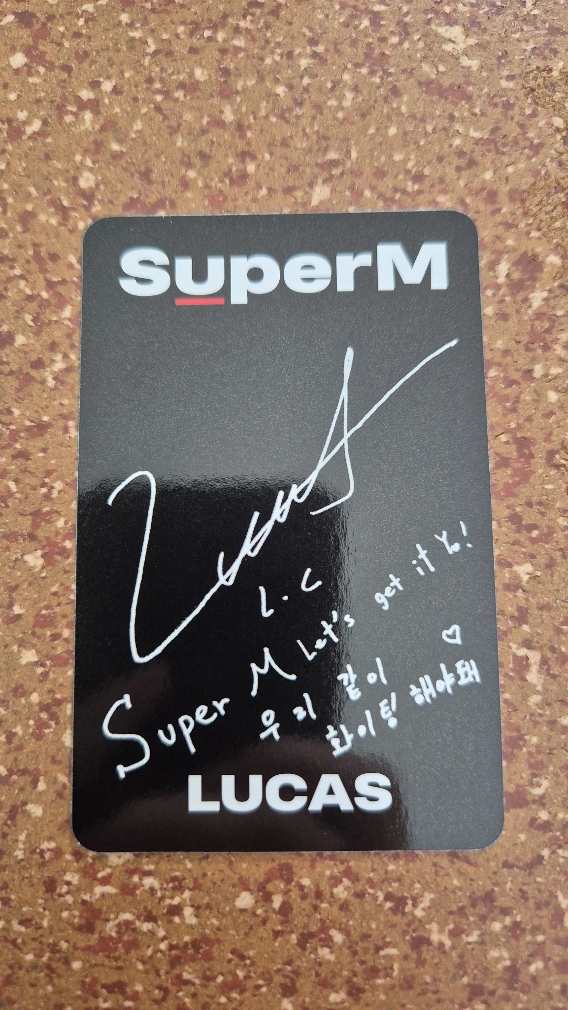 SuperM Lucas SuperM - Lucas - SuperM Album album photocard USA listing photo 2