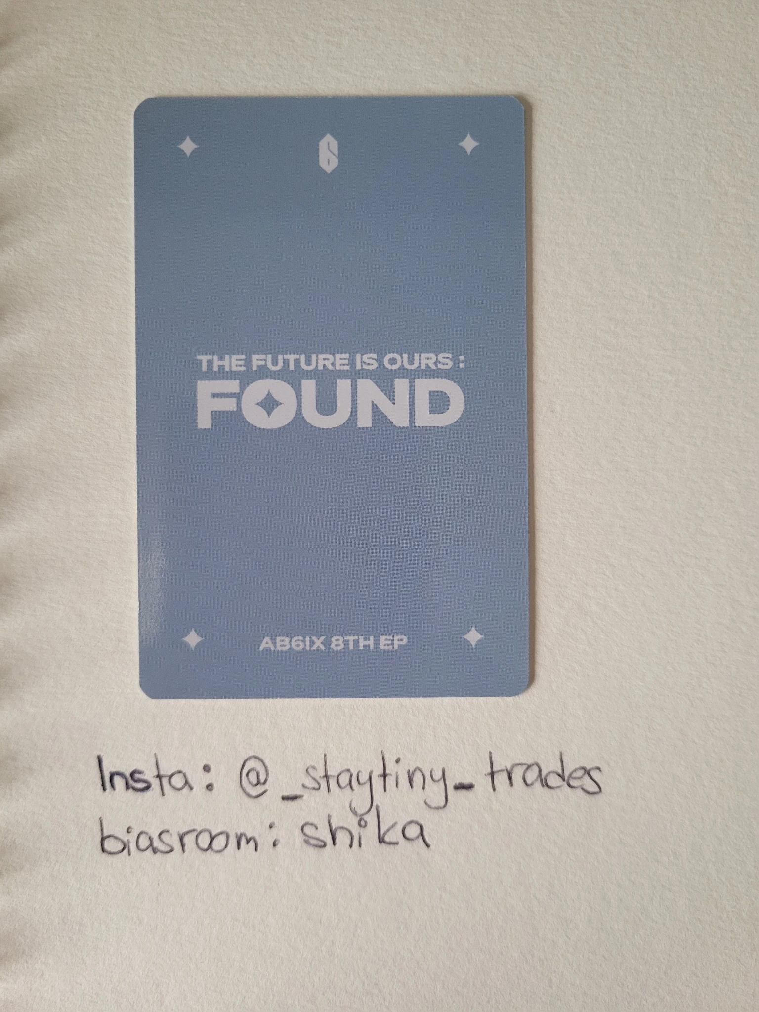 AB6IX Woojin AB6IX - Woojin - THE FUTURE IS OURS : FOUND Album album photocard listing photo 2