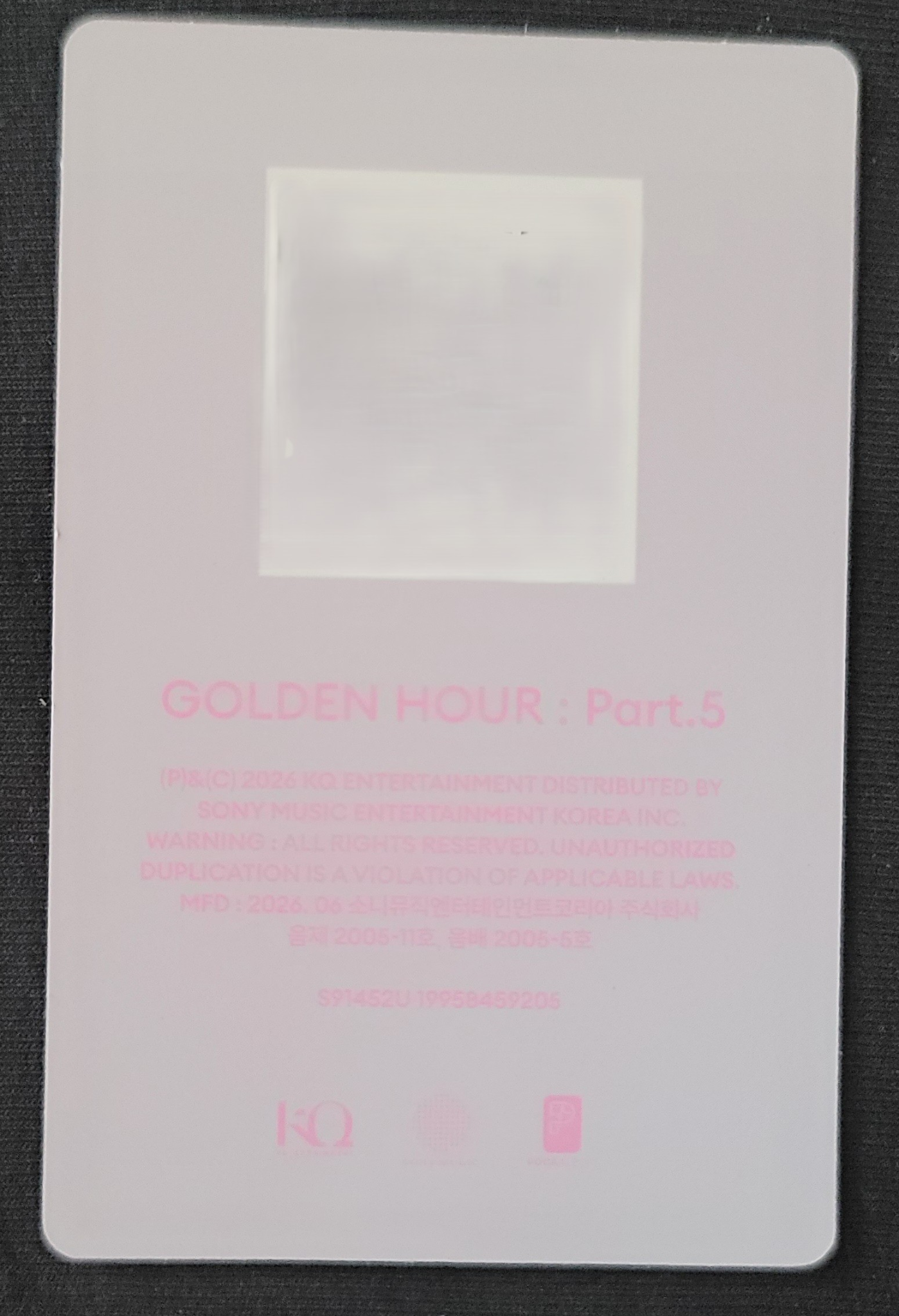 ATEEZ Wooyoung ATEEZ - Wooyoung - GOLDEN HOUR : Part.5 Album poca album qr card qr version diary version listing photo 2