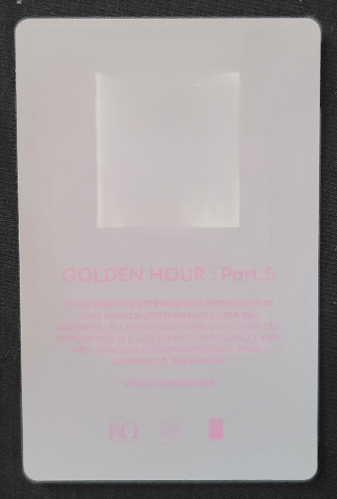 ATEEZ Jongho ATEEZ - Jongho - GOLDEN HOUR : Part.5 Album album photocard poca album diary version qr card listing photo 2