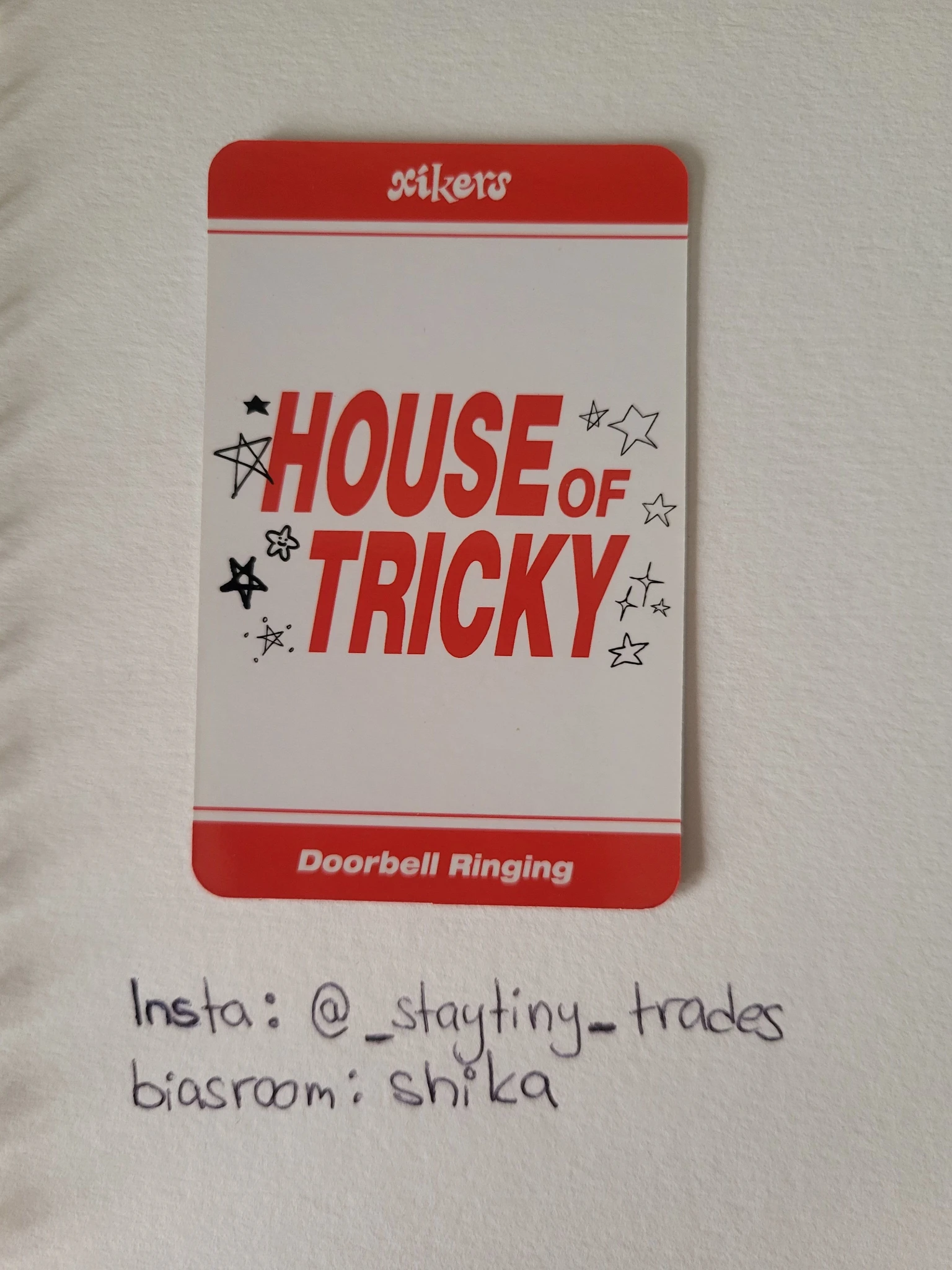 xikers Junghoon xikers - Junghoon - HOUSE OF TRICKY : Doorbell Ringing Album photocard set star version platform version album photocard listing photo 2