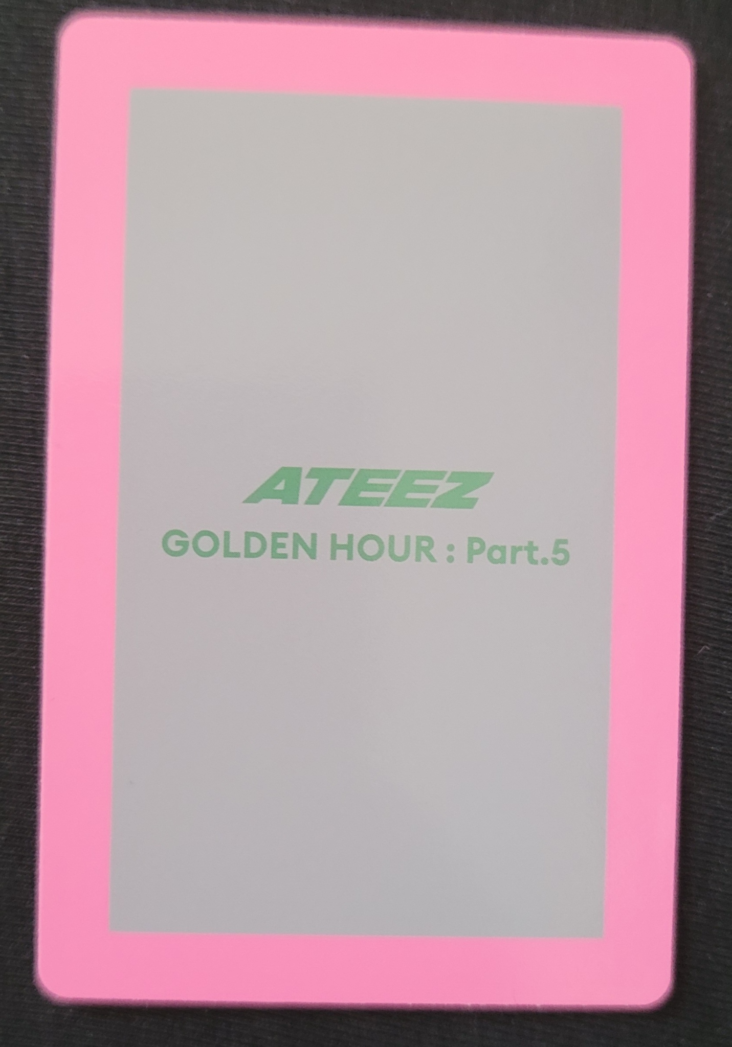 ATEEZ Wooyoung ATEEZ - Wooyoung - GOLDEN HOUR : Part.5 Album album photocard A version listing photo 2