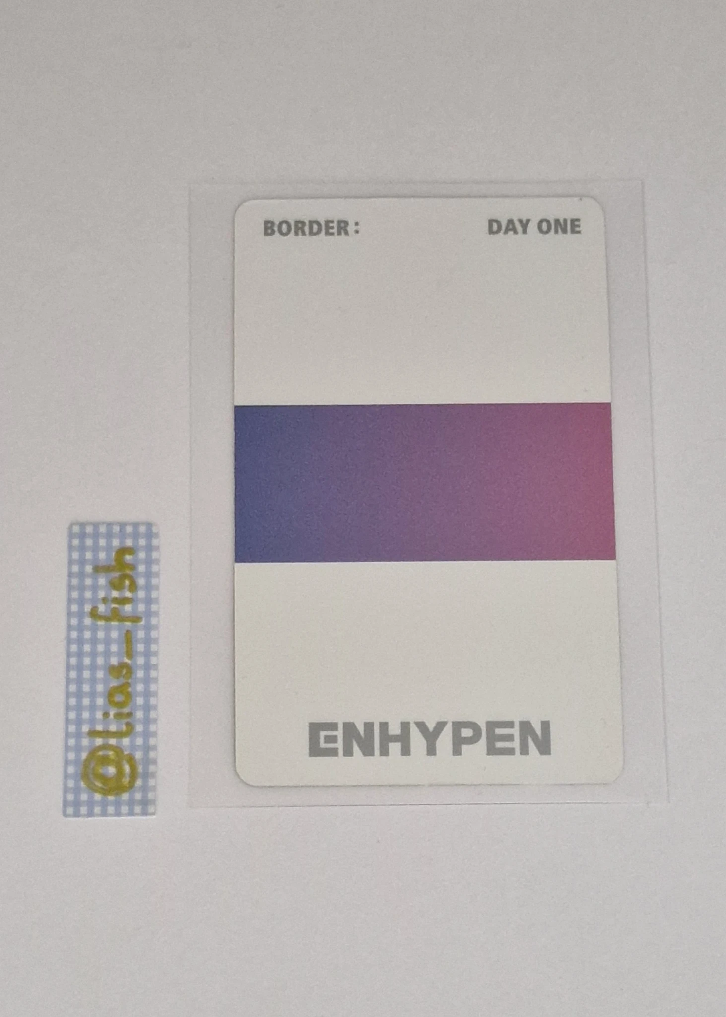ENHYPEN Ni-ki ENHYPEN - Ni-ki - BORDER : DAY ONE Album album photocard listing photo 2