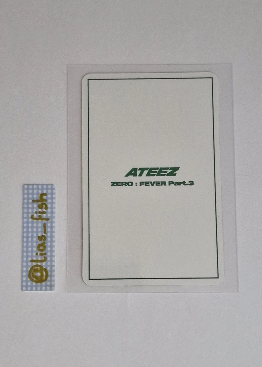 ATEEZ Yeosang ATEEZ - Yeosang - ZERO : FEVER Part.3 Album pob (pre-order benefit) synnara listing photo 2