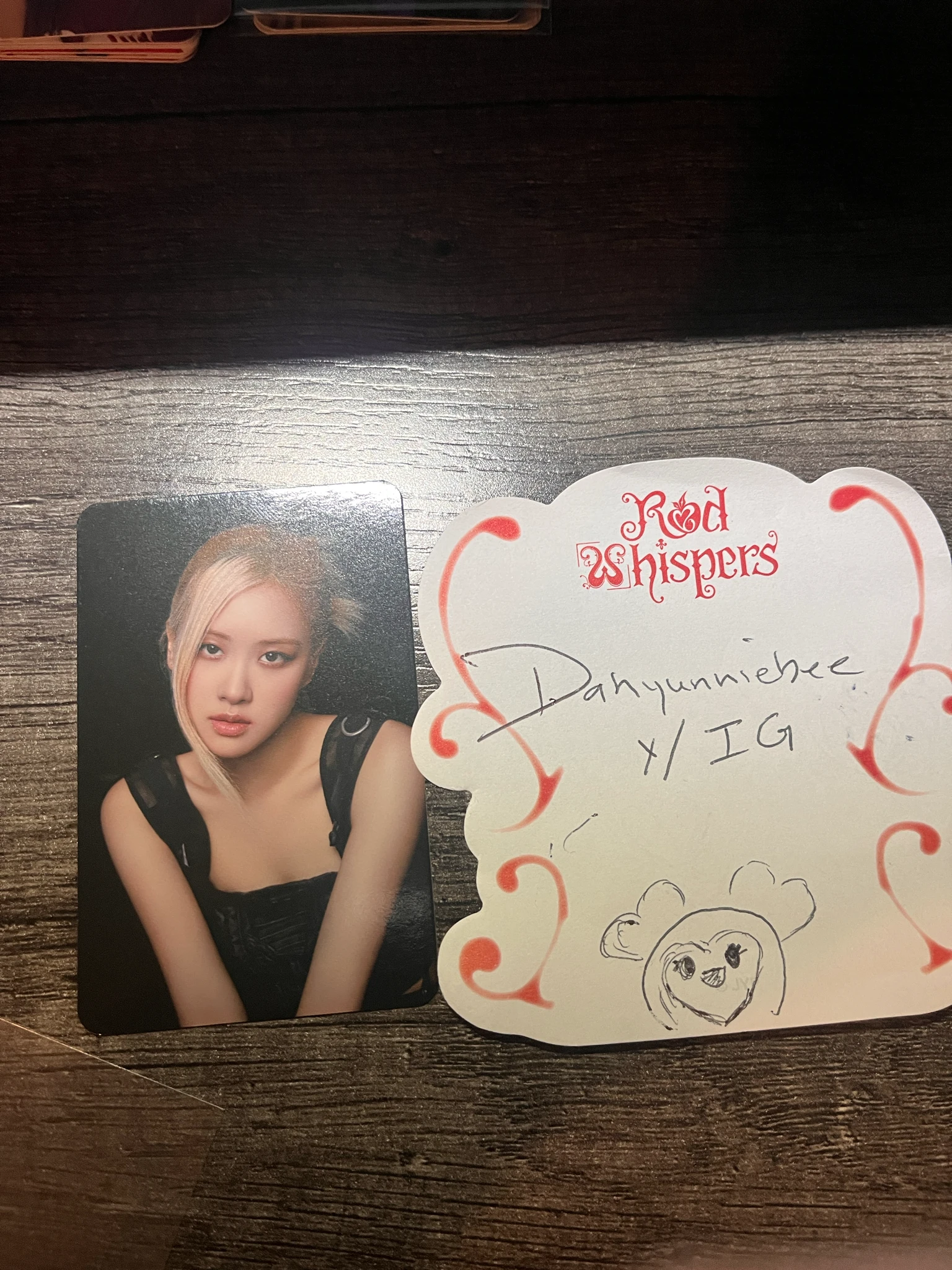 BLACKPINK Rosé BLACKPINK - Rosé - BORN PINK Album pop-up store merch photocard Pocket holder listing photo 2