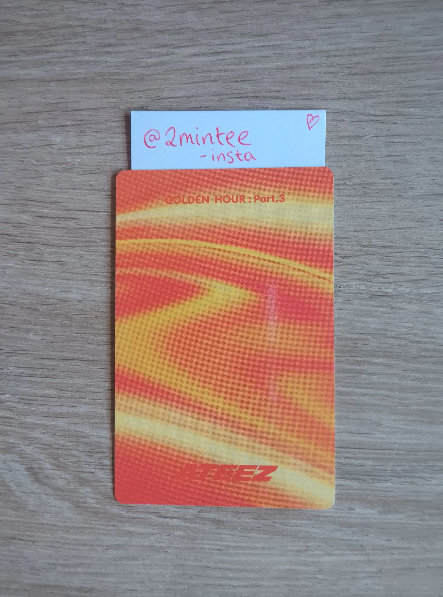 ATEEZ ATEEZ - Golden Hour : Part.3 Album album photocard poca album ATEEZ Ver. listing photo 2