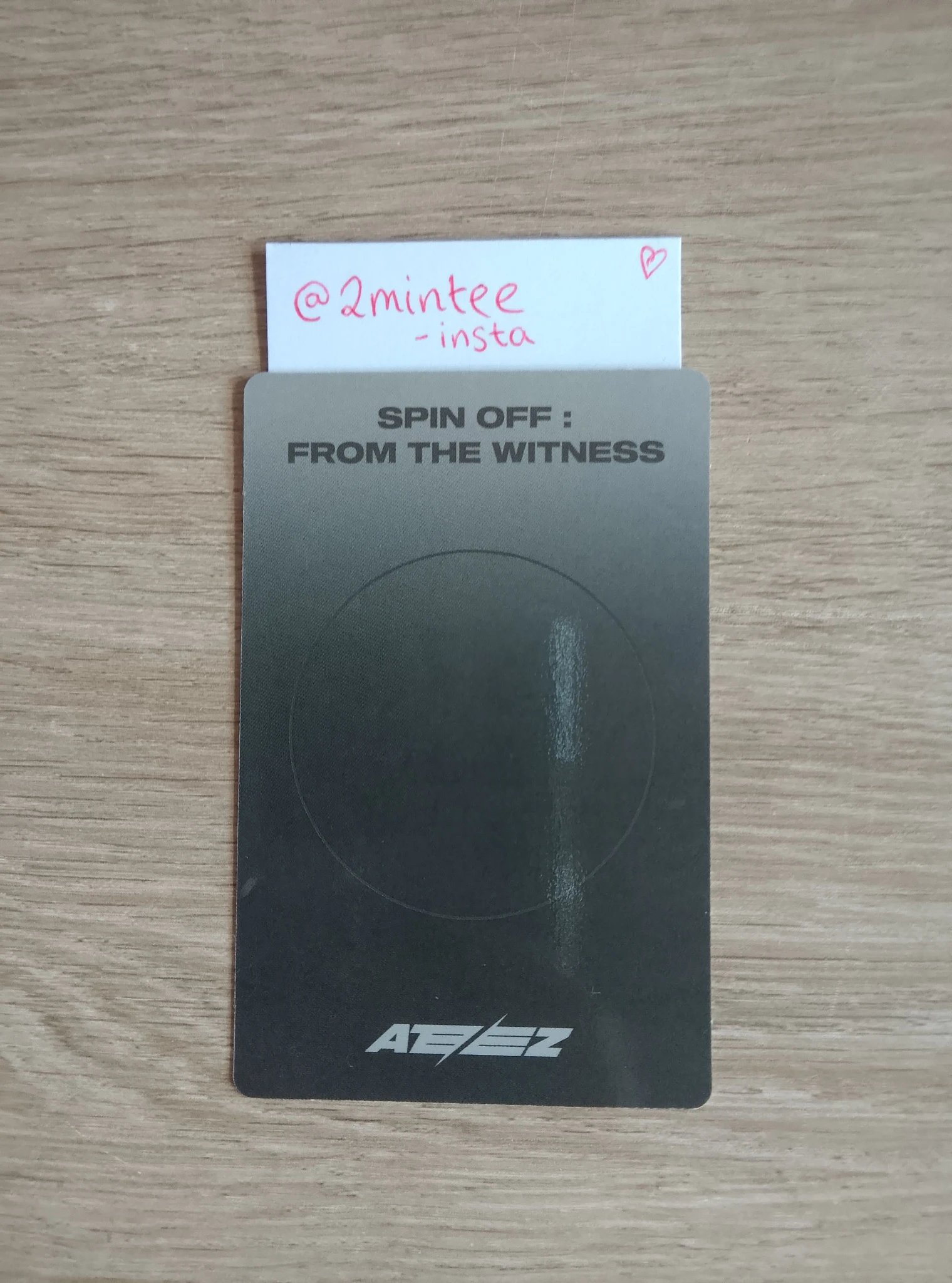 ATEEZ Hongjoong ATEEZ - Hongjoong - SPIN OFF : FROM THE WITNESS Album album photocard witness version version 2 listing photo 2