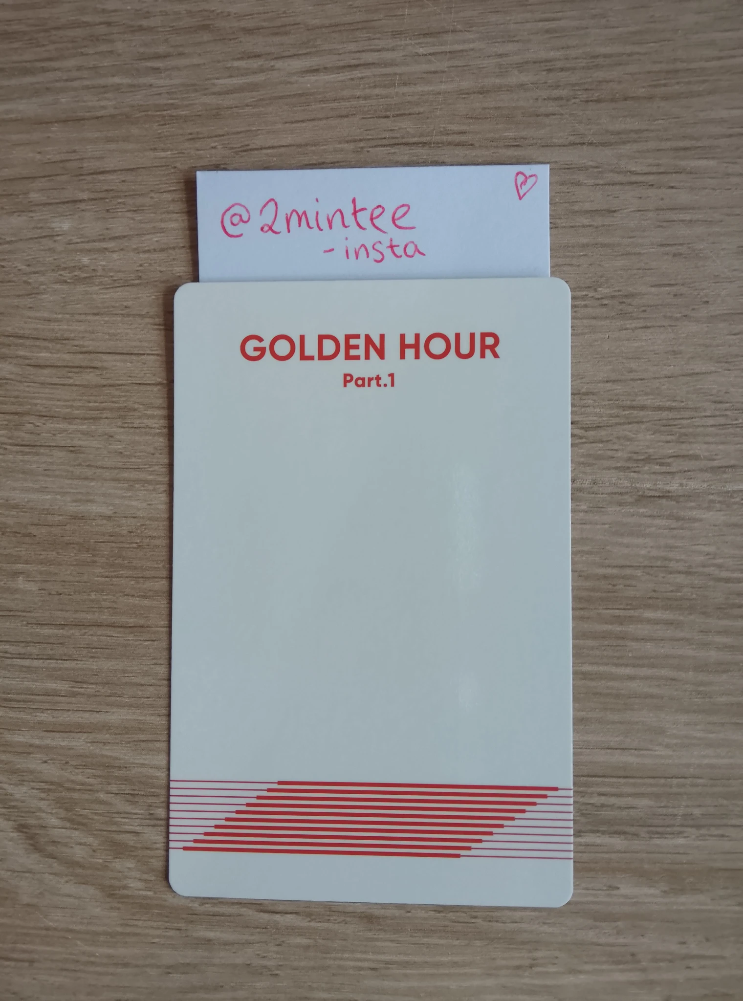 ATEEZ Hongjoong ATEEZ - Hongjoong - Golden Hour : Part.1 Album poca album album photocard image card listing photo 2